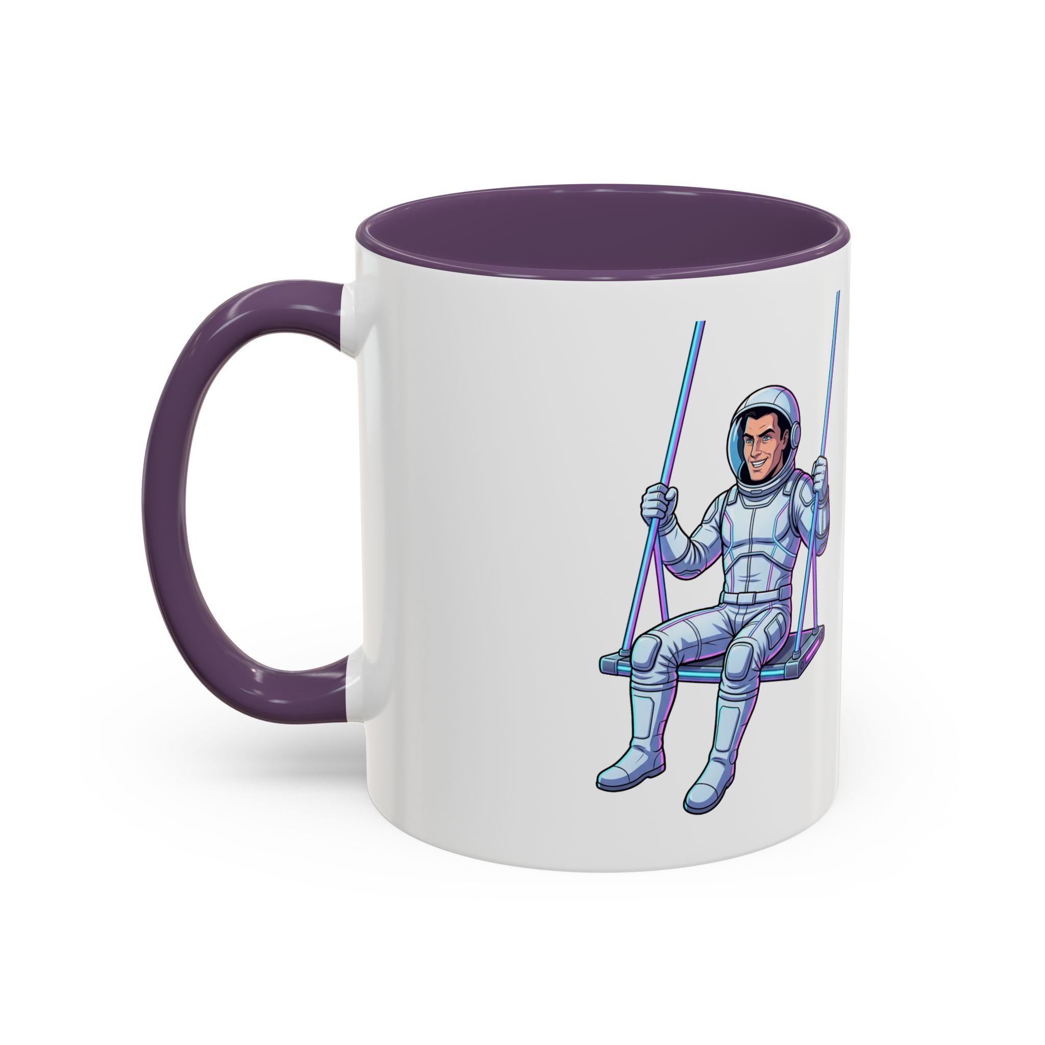 "Galactic Soulmates: Matching Astronaut Couple Mug Set"