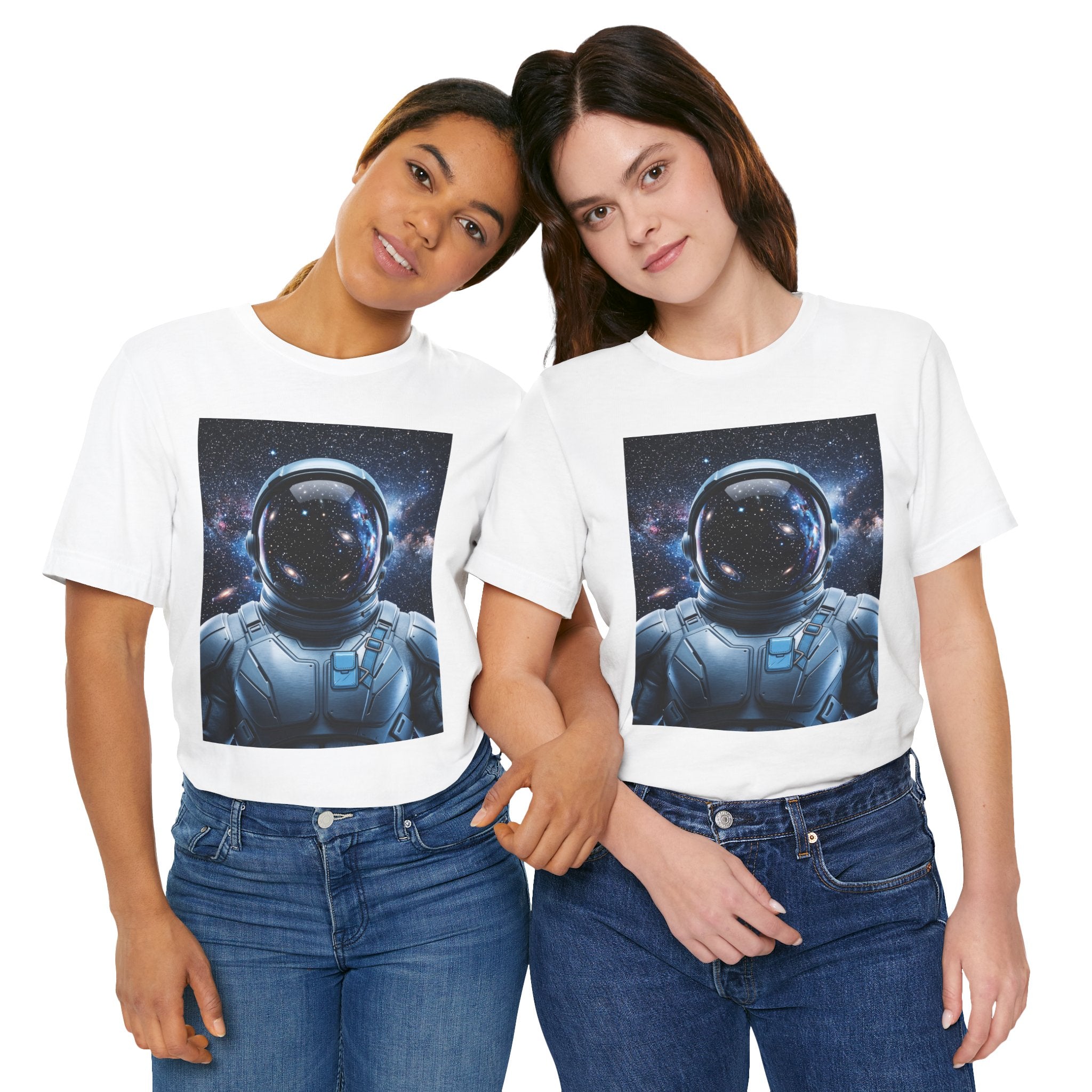 Astronaut Graphic Tee — Space Helmet Galaxy T-Shirt