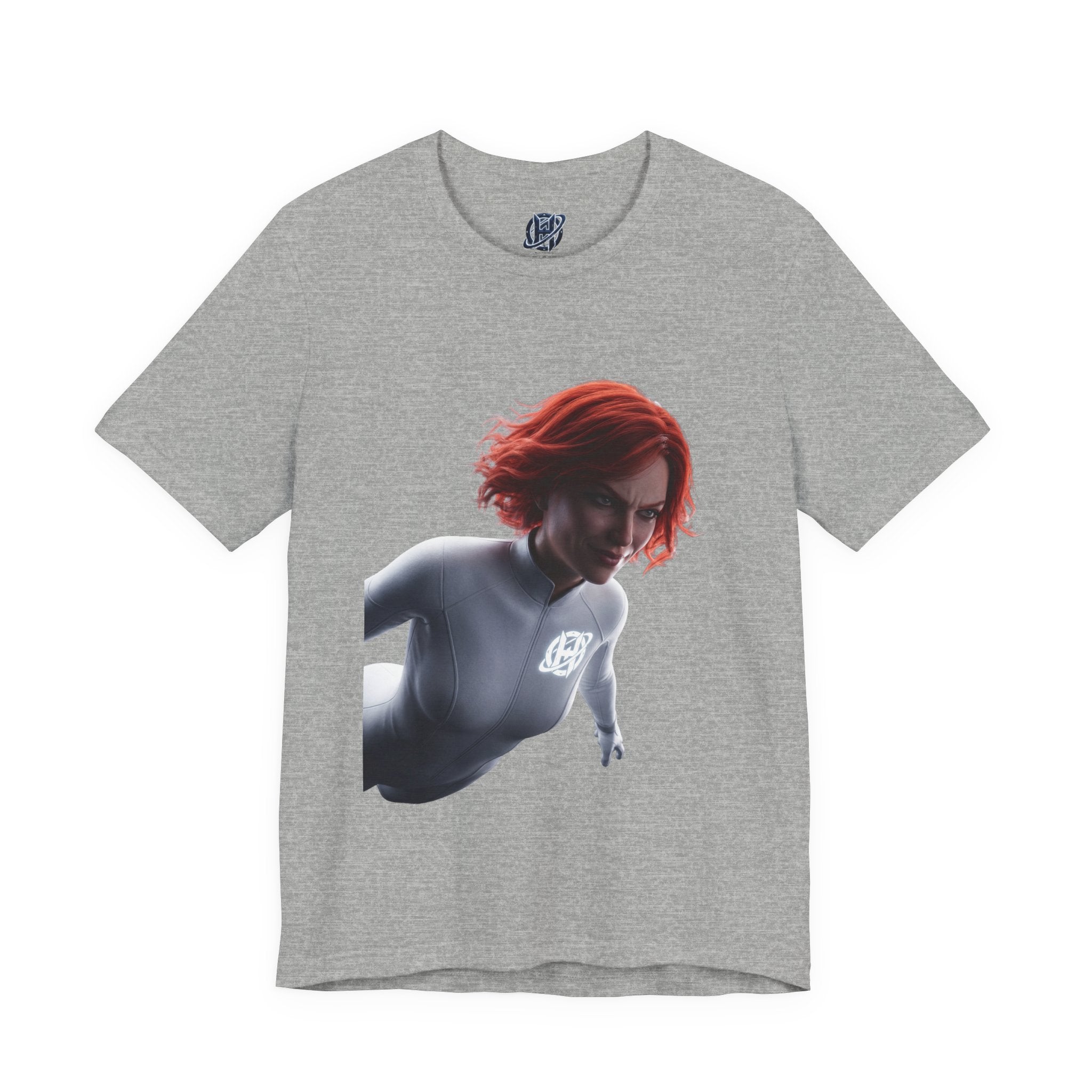 Superhero Flight T-Shirt — Red-Haired Flying Hero Graphic Tee