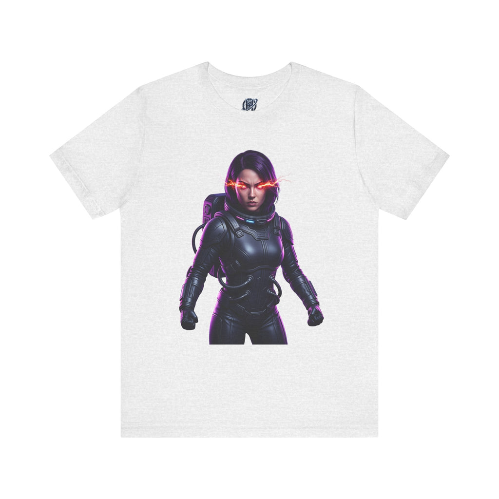 "Hyper-Nova: Red Flare Cyber-Empress Gaming Tee"