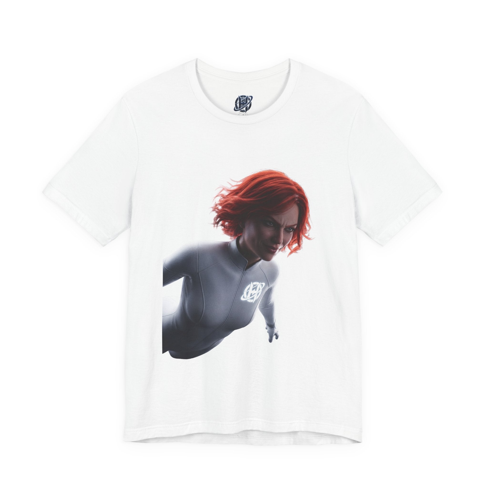 Superhero Flight T-Shirt — Red-Haired Flying Hero Graphic Tee