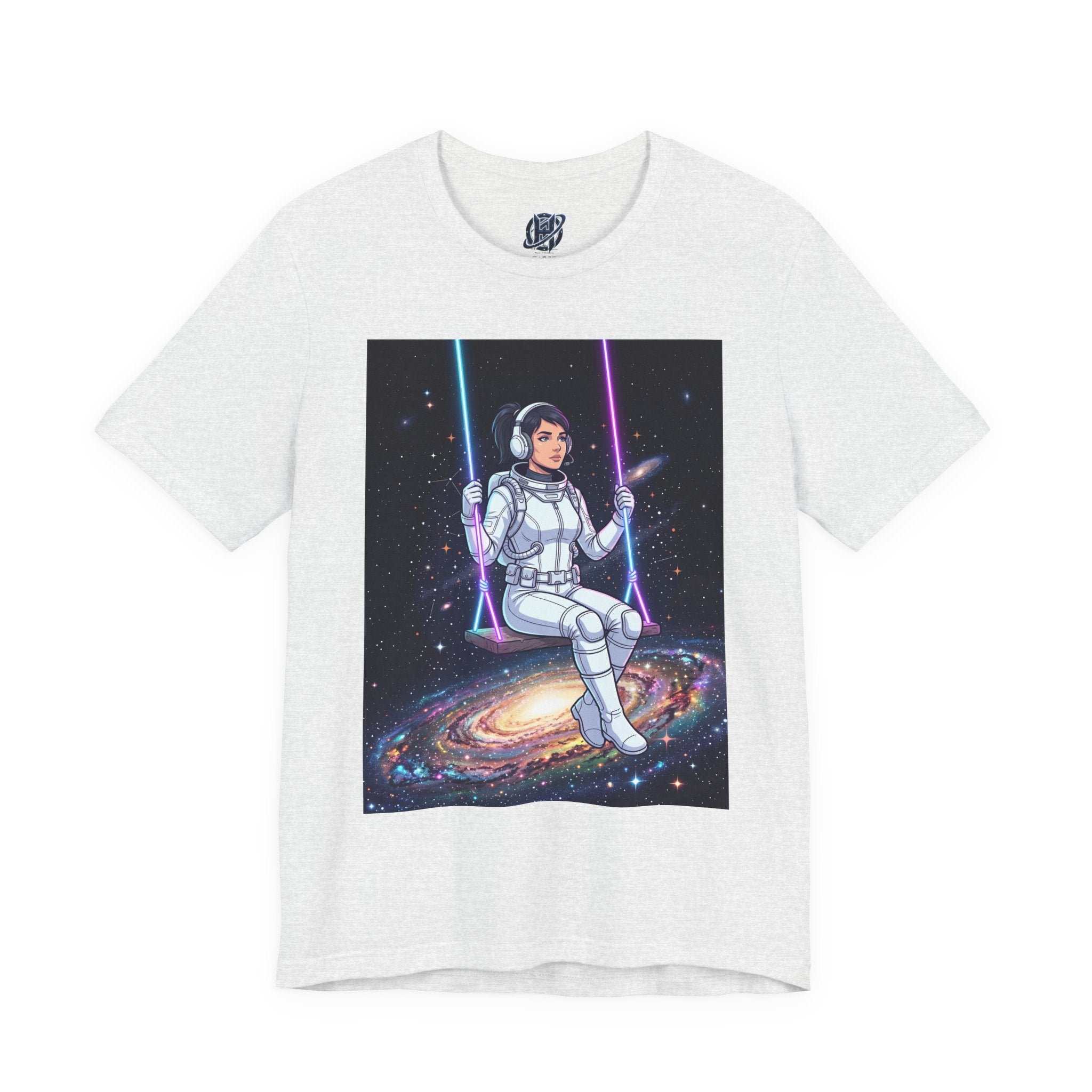 Astronaut on Galaxy Swing T‑Shirt