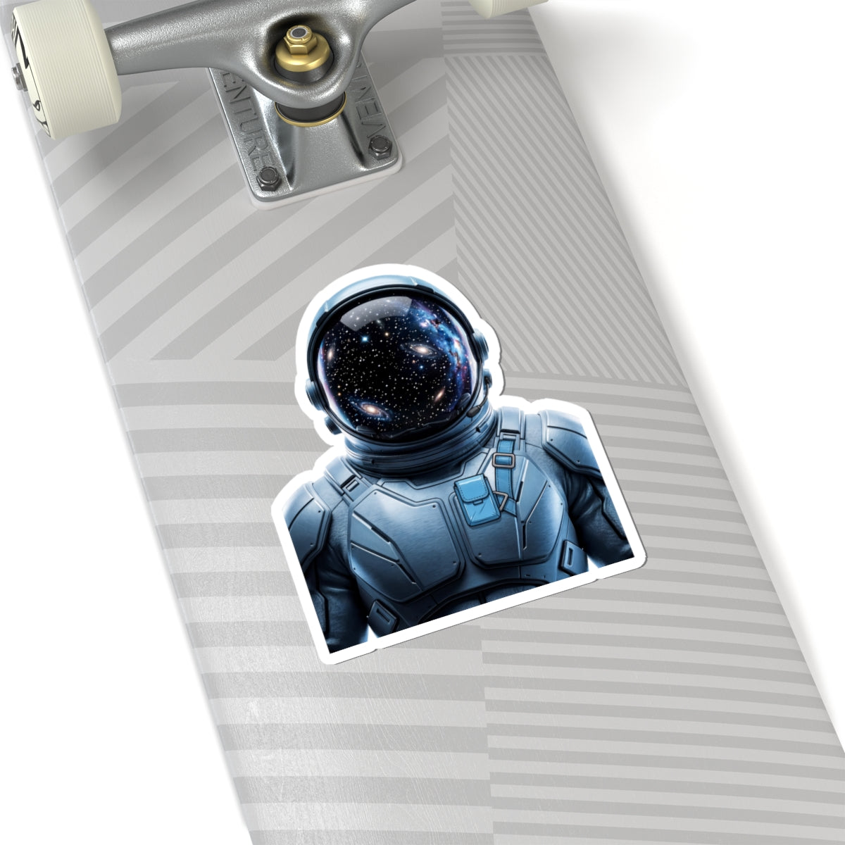 Astronaut Helmet Sticker — Cosmic Space Kiss-Cut Decal for Laptops & Gear