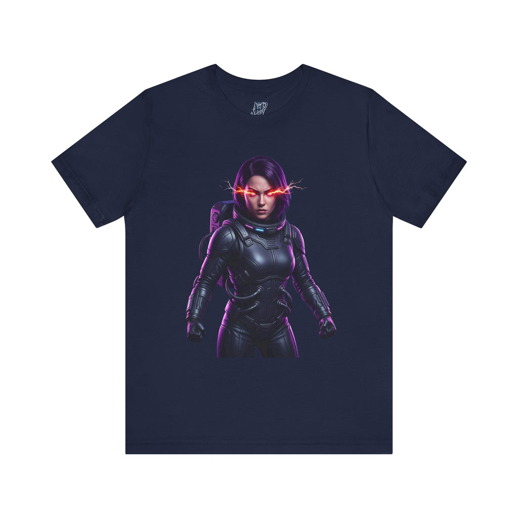 "Hyper-Nova: Red Flare Cyber-Empress Gaming Tee"