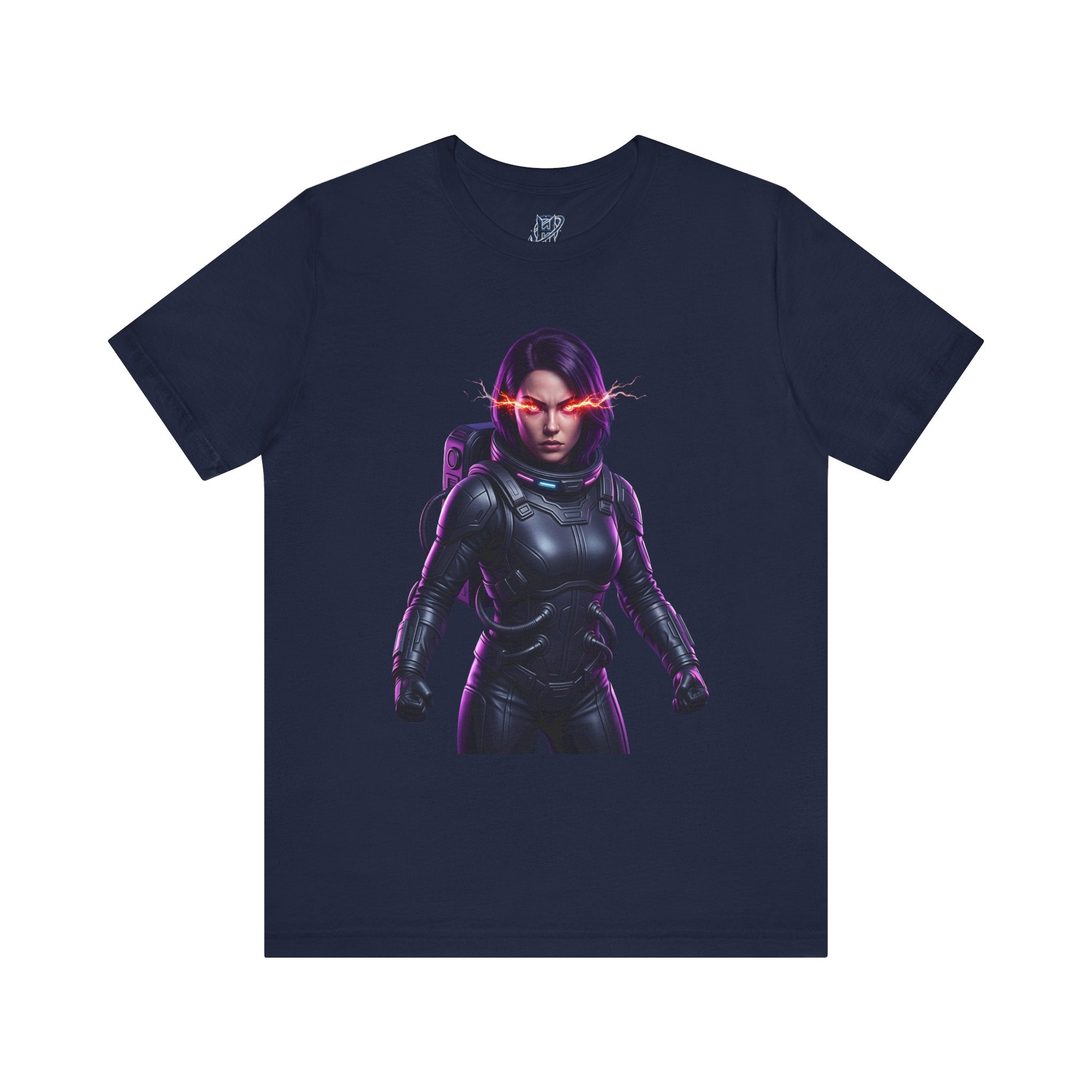 "Hyper-Nova: Red Flare Cyber-Empress Gaming Tee"