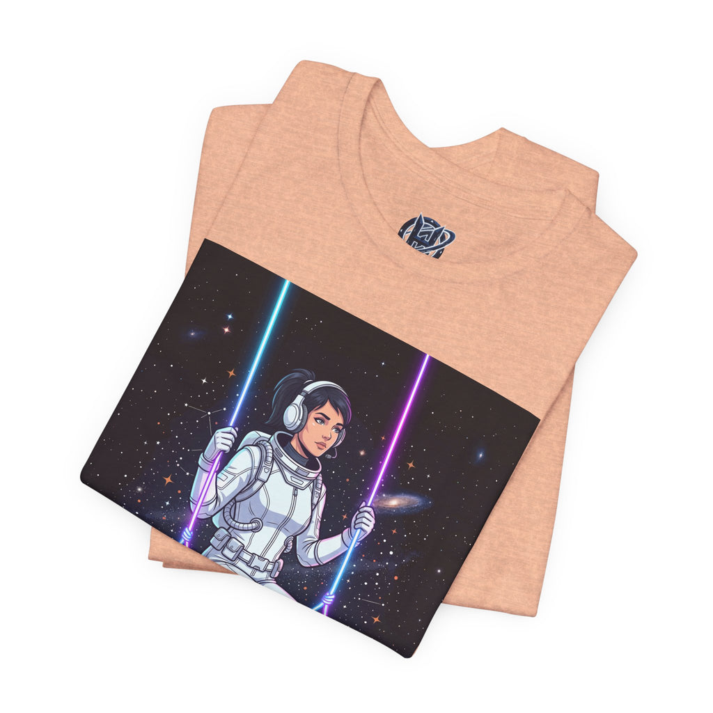 Astronaut on Galaxy Swing T‑Shirt