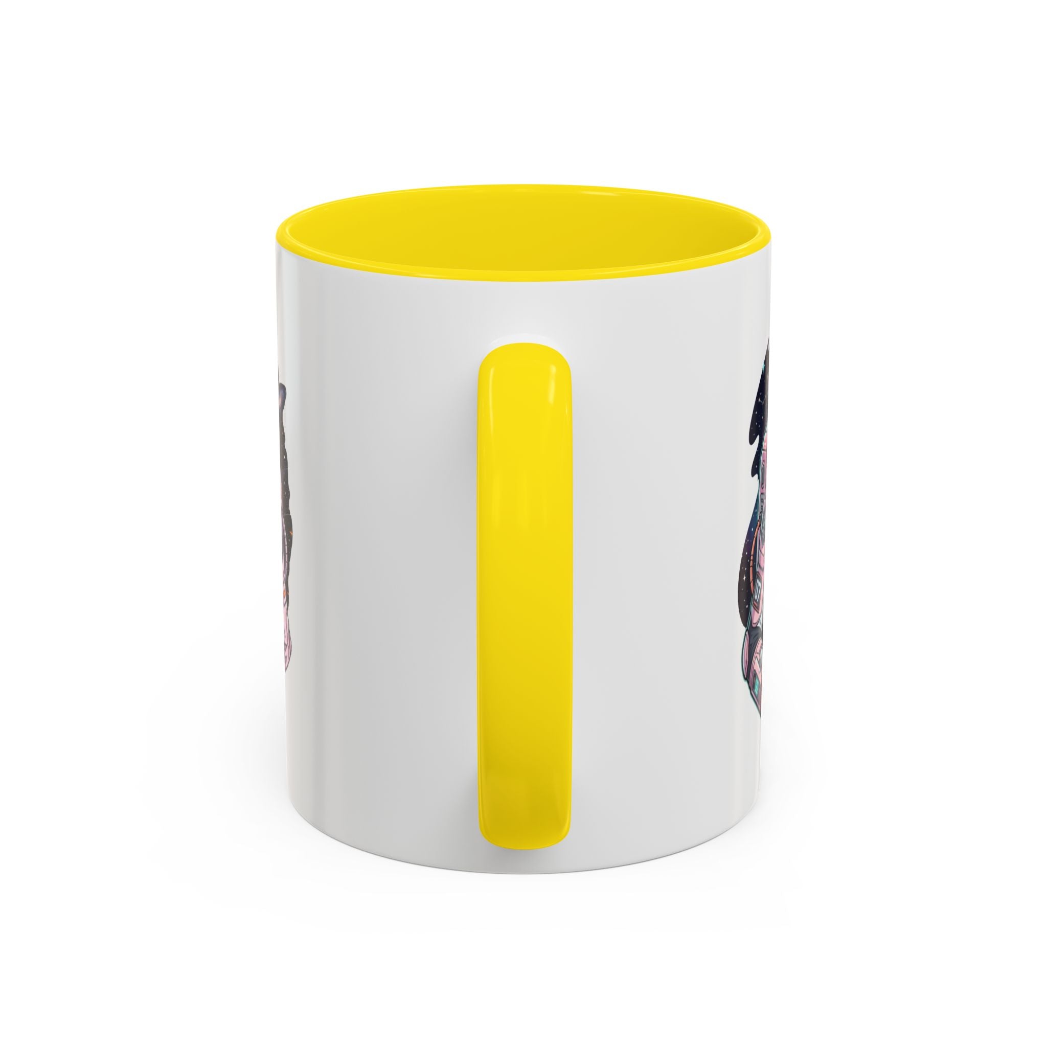 Astronaut Girl Accent Coffee Mug — Pink Space Pilot Ceramic Mug (11/15oz)