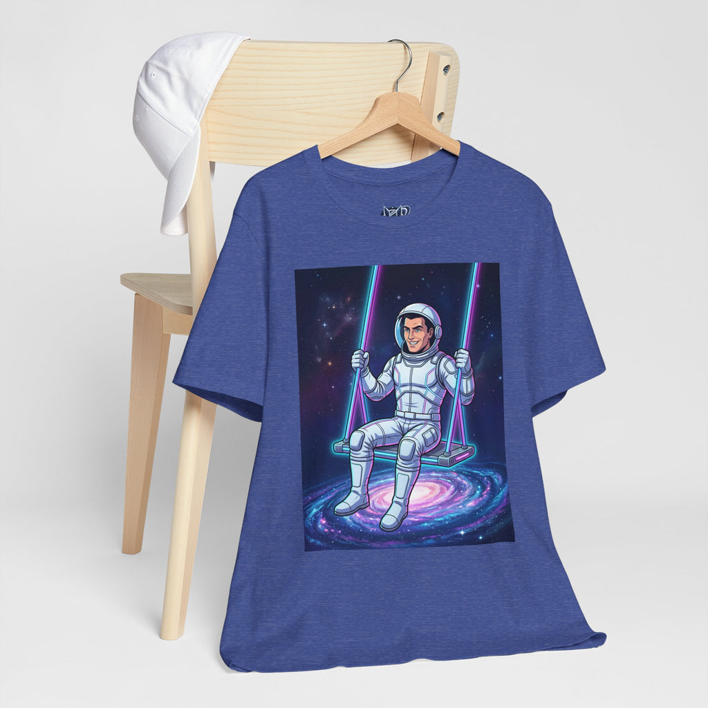 Astronaut Swing Tee – Retro Space Swinging Graphic T-Shirt