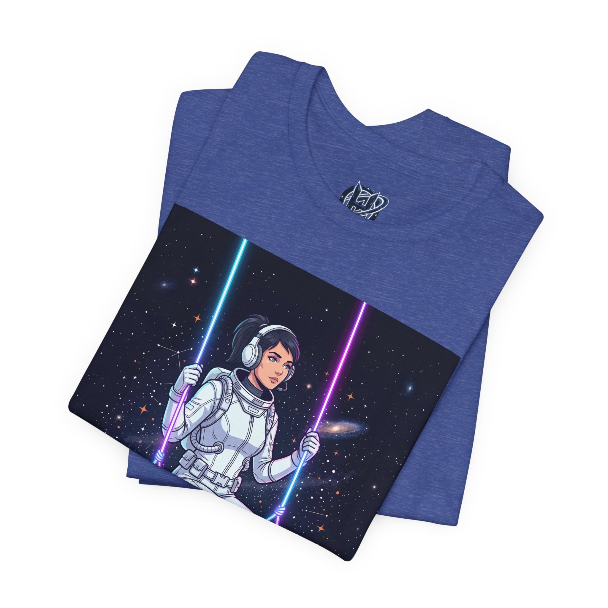 Astronaut on Galaxy Swing T‑Shirt