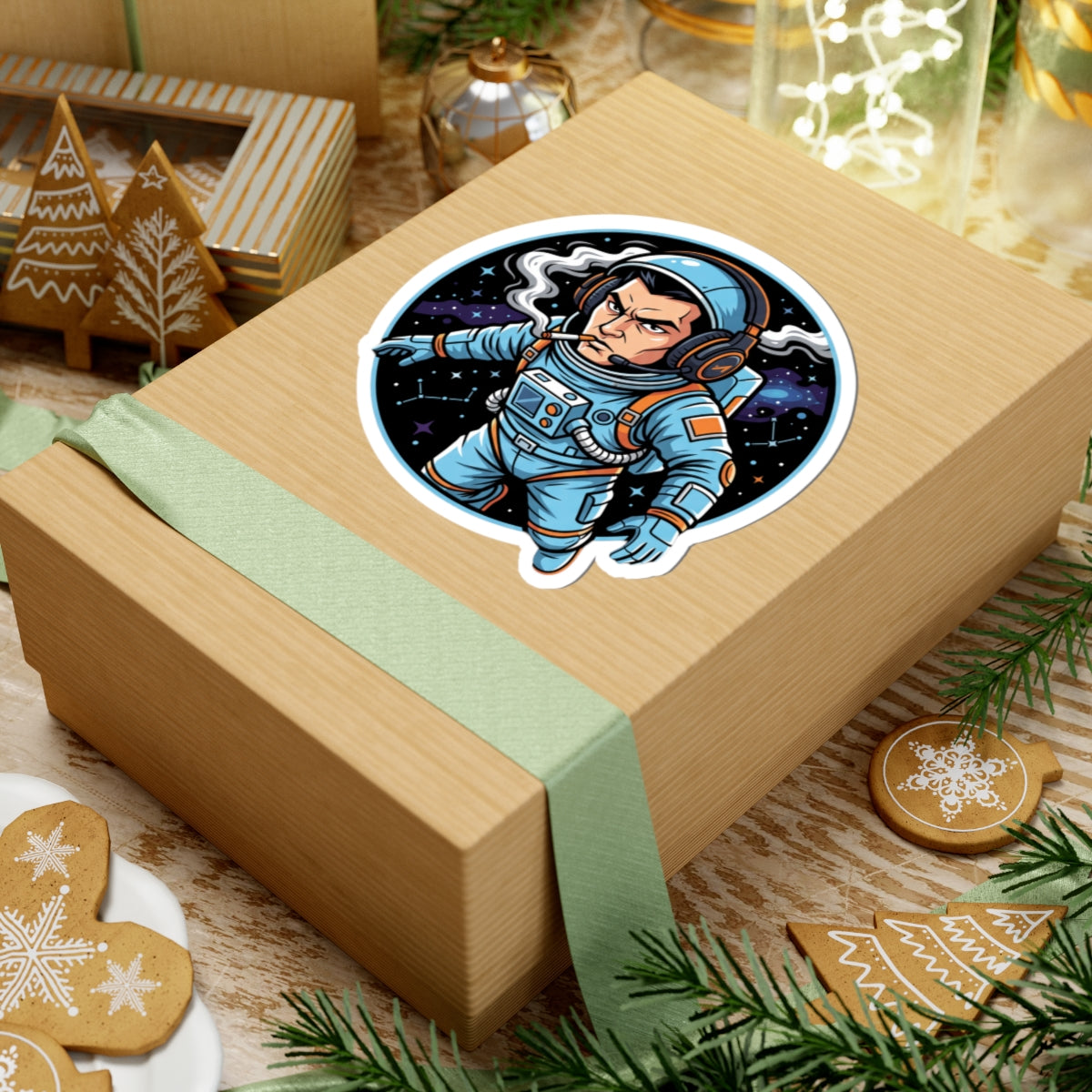Cosmic Comm Link: Premium Die-Cut Space Gamer Sticker