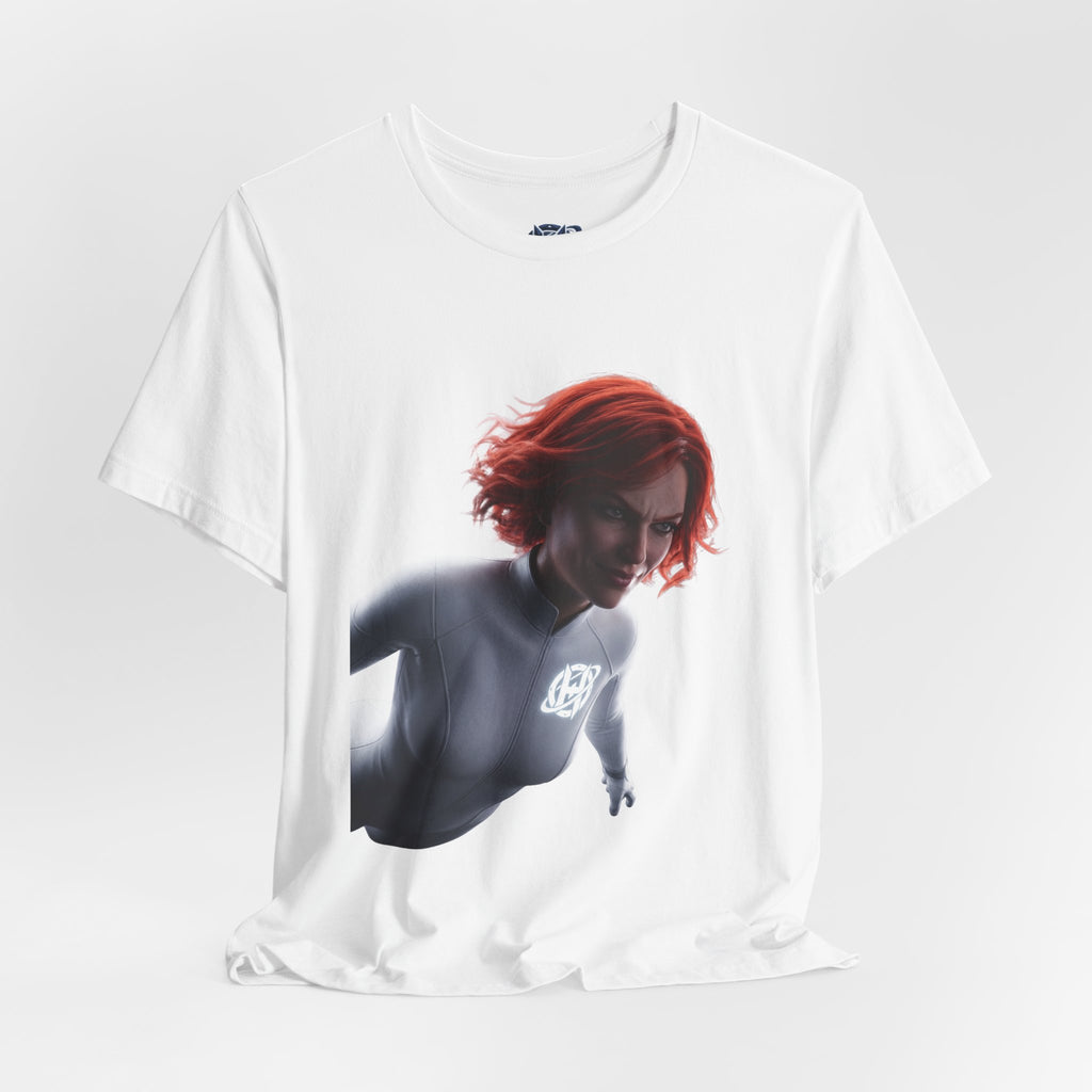 Superhero Flight T-Shirt — Red-Haired Flying Hero Graphic Tee