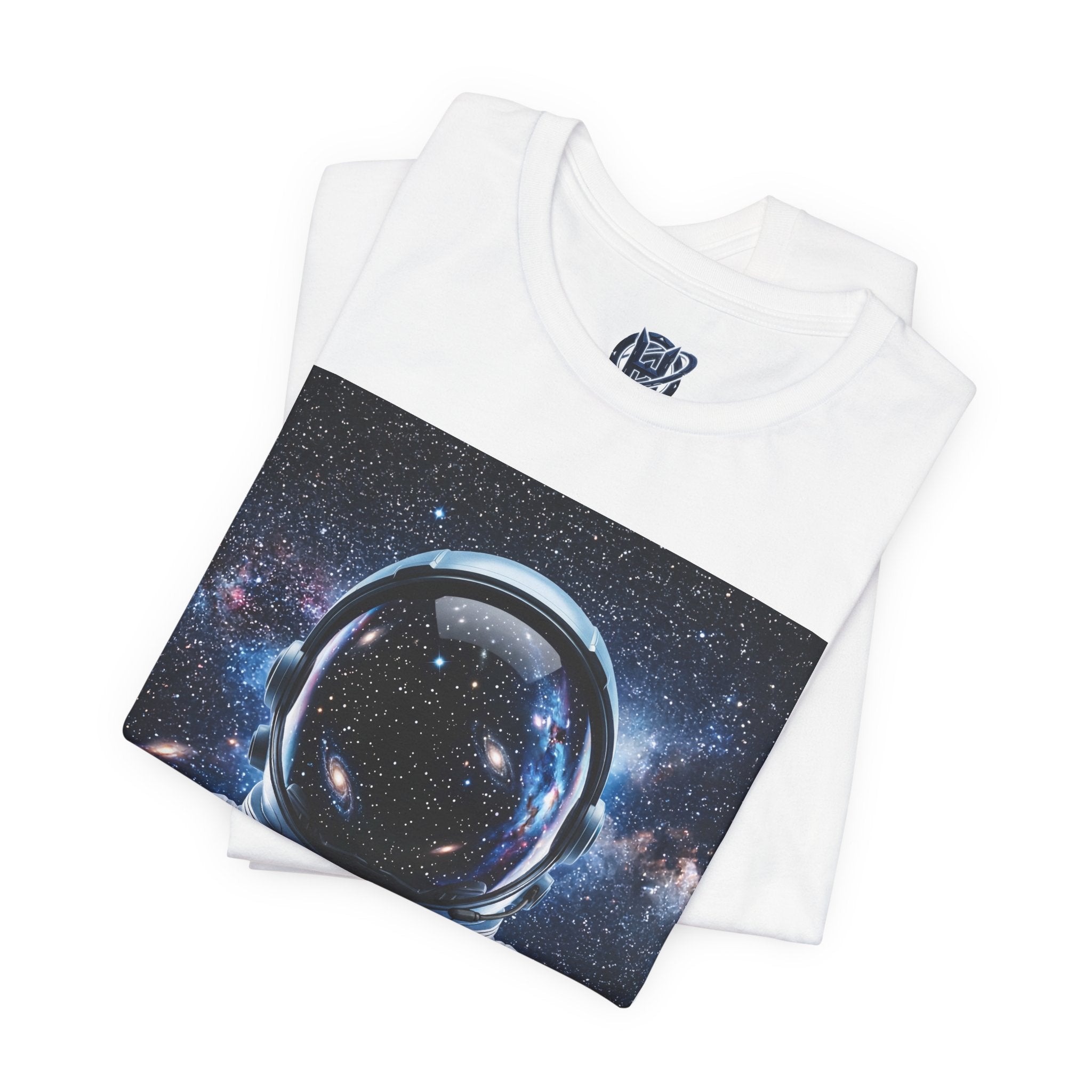 Astronaut Graphic Tee — Space Helmet Galaxy T-Shirt