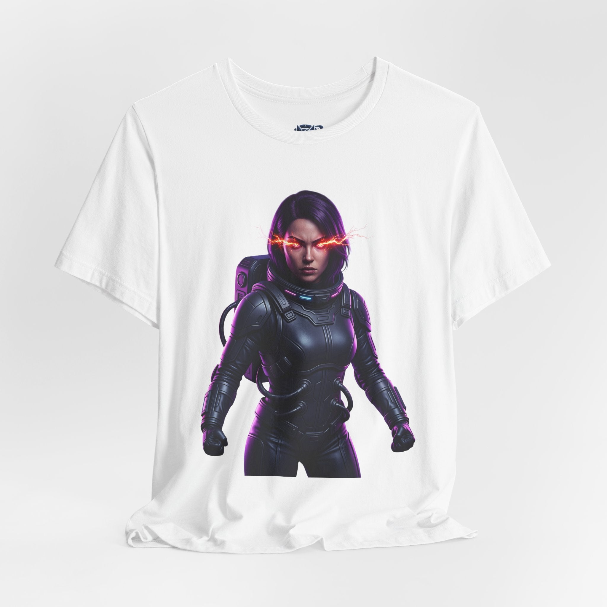 "Hyper-Nova: Red Flare Cyber-Empress Gaming Tee"