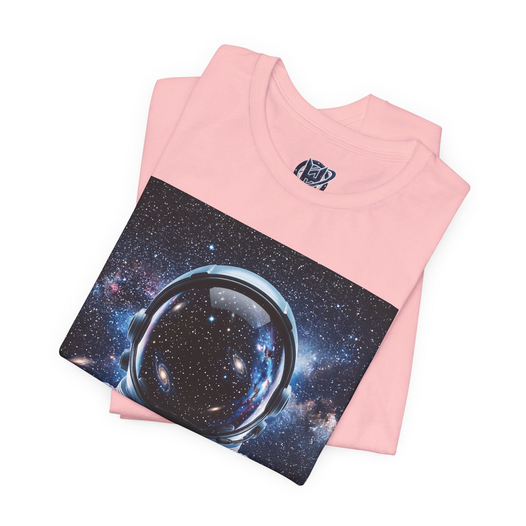 Astronaut Graphic Tee — Space Helmet Galaxy T-Shirt
