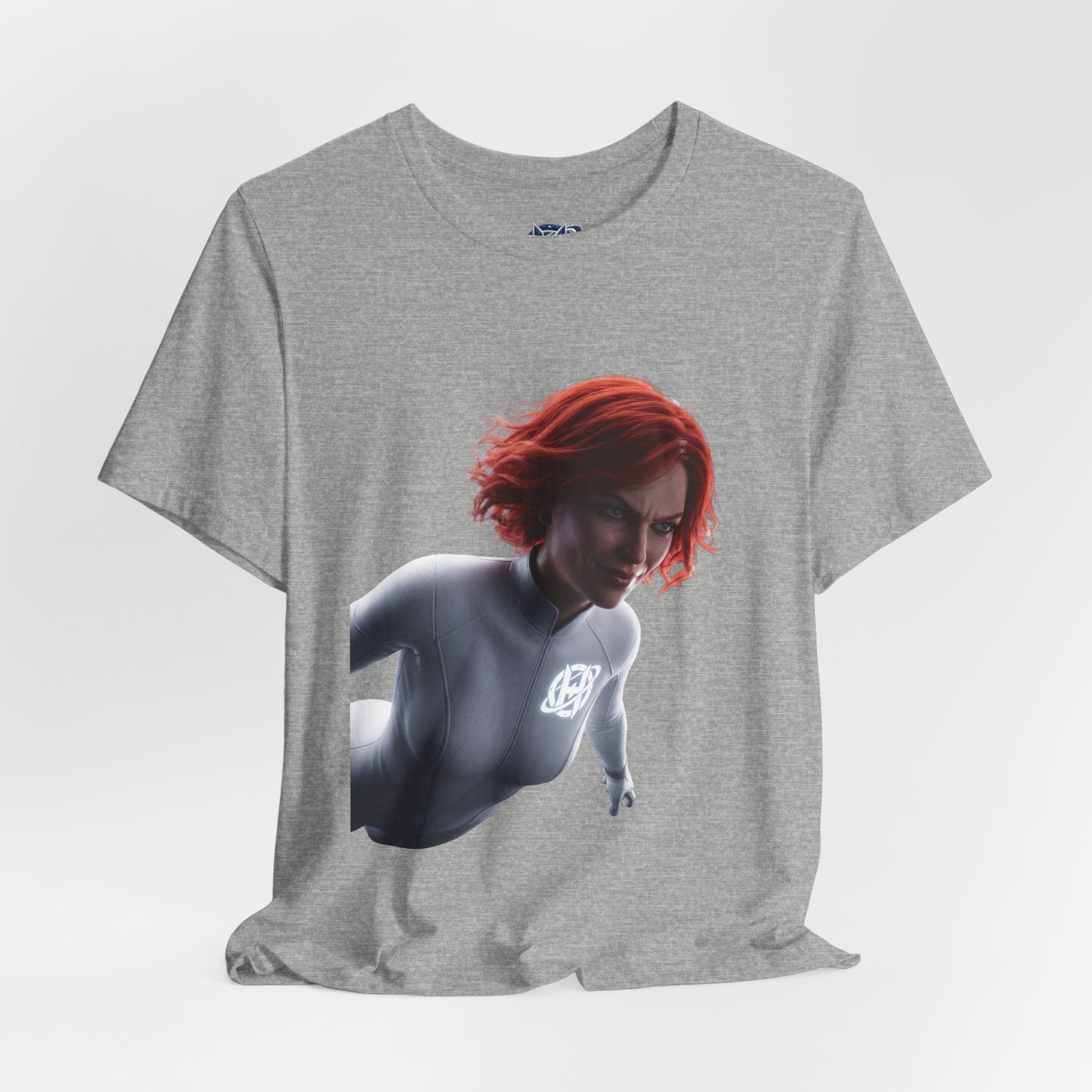 Superhero Flight T-Shirt — Red-Haired Flying Hero Graphic Tee
