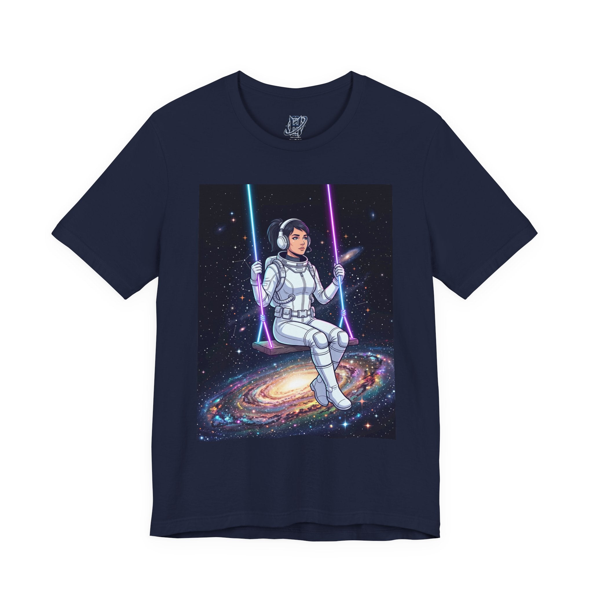Astronaut on Galaxy Swing T‑Shirt
