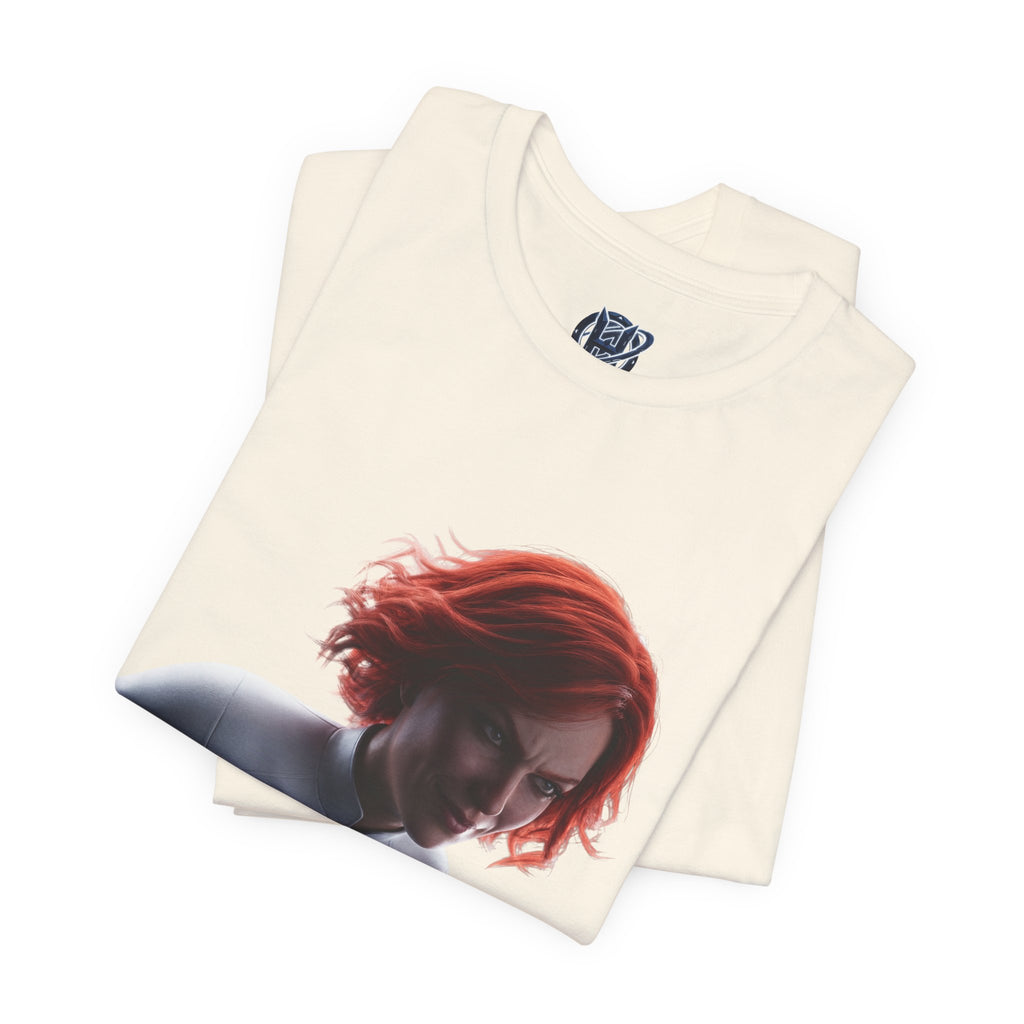Superhero Flight T-Shirt — Red-Haired Flying Hero Graphic Tee