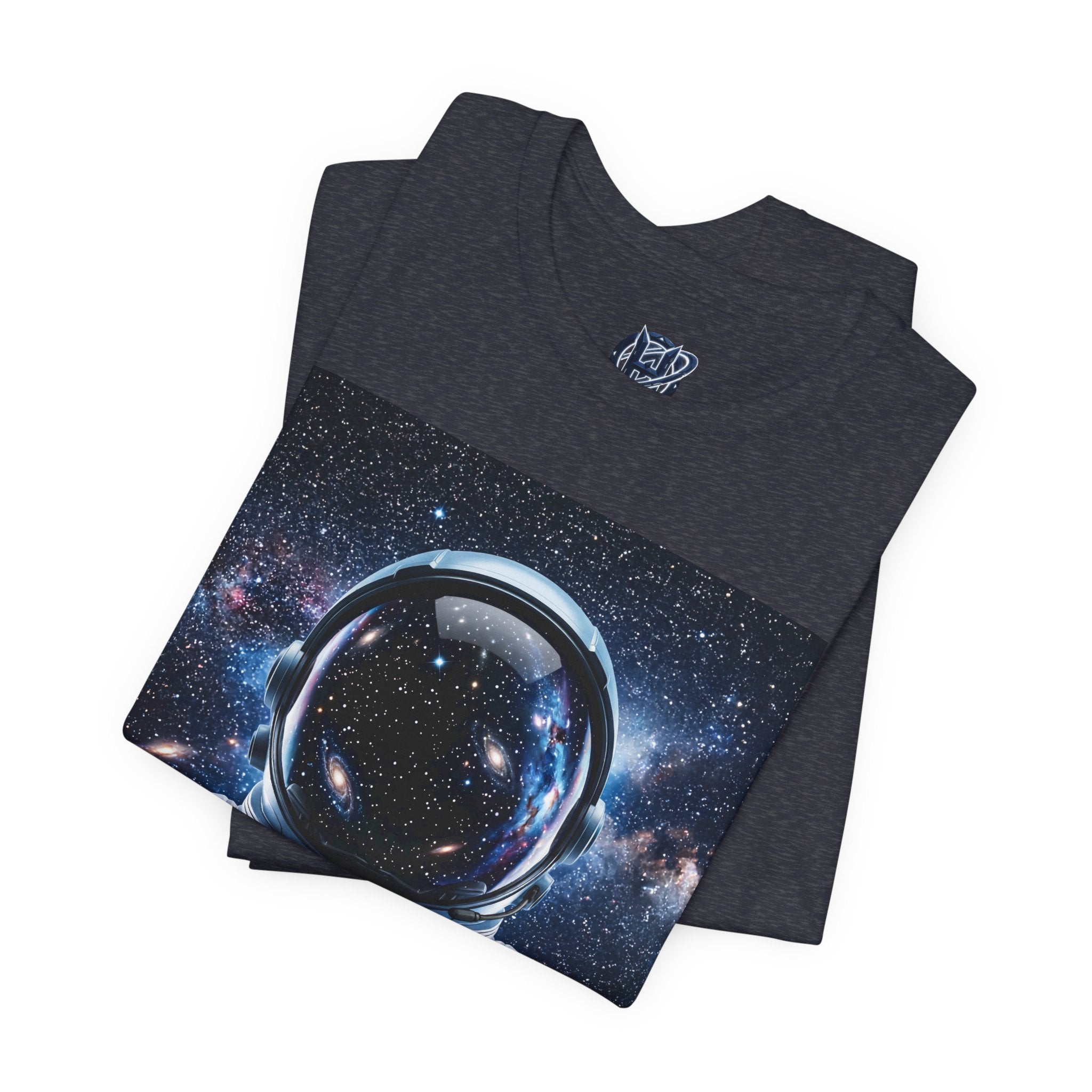 Astronaut Graphic Tee — Space Helmet Galaxy T-Shirt
