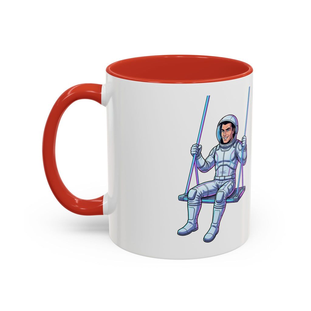 "Galactic Soulmates: Matching Astronaut Couple Mug Set"