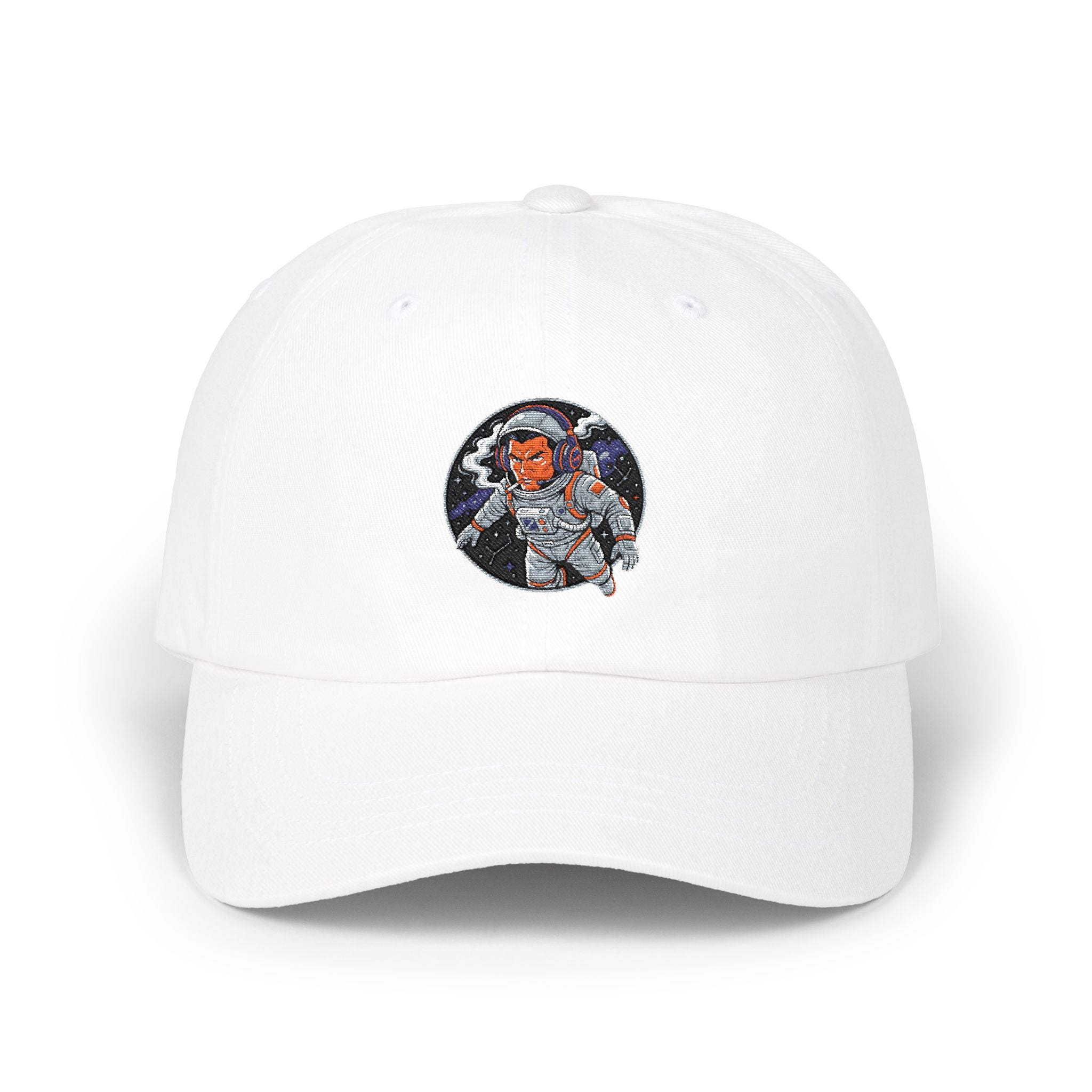 "Cosmic Retro: Vintage Patch Astronaut Gaming Cap"