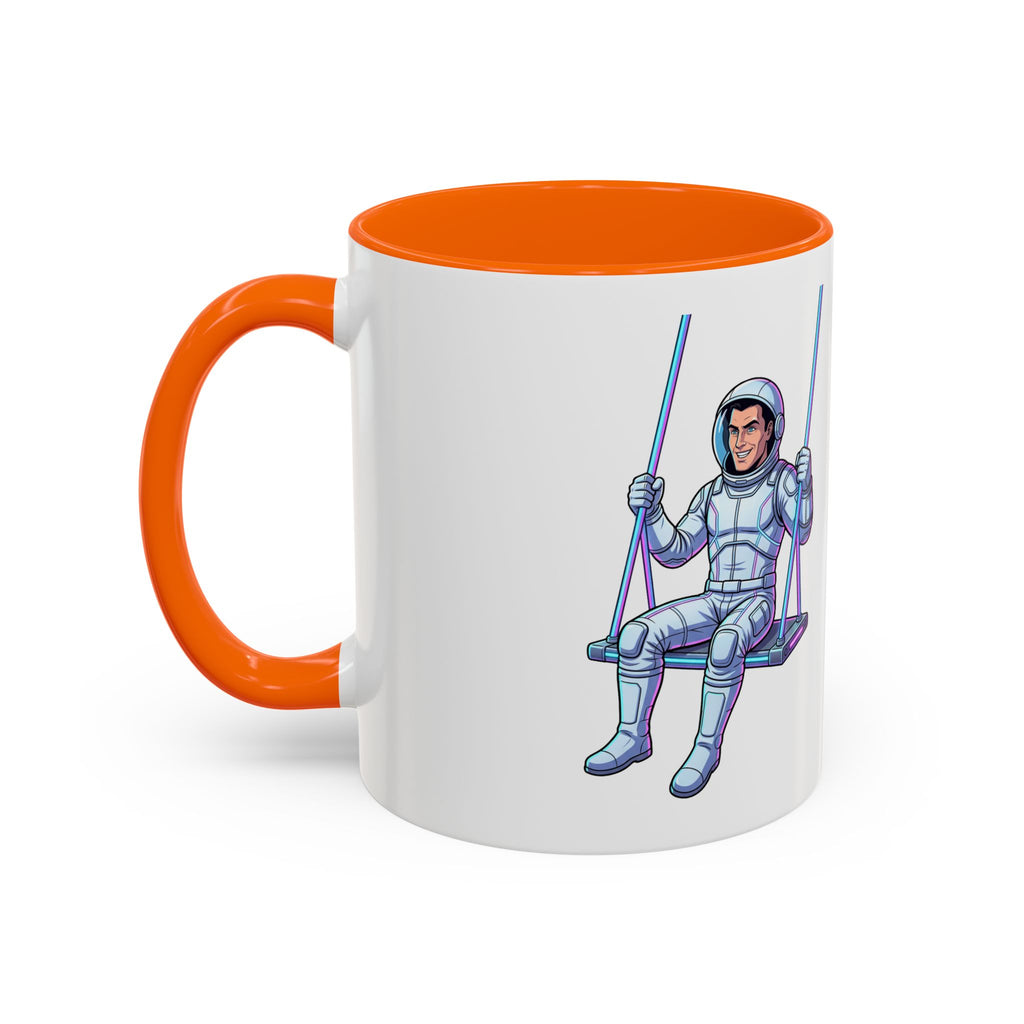 "Galactic Soulmates: Matching Astronaut Couple Mug Set"