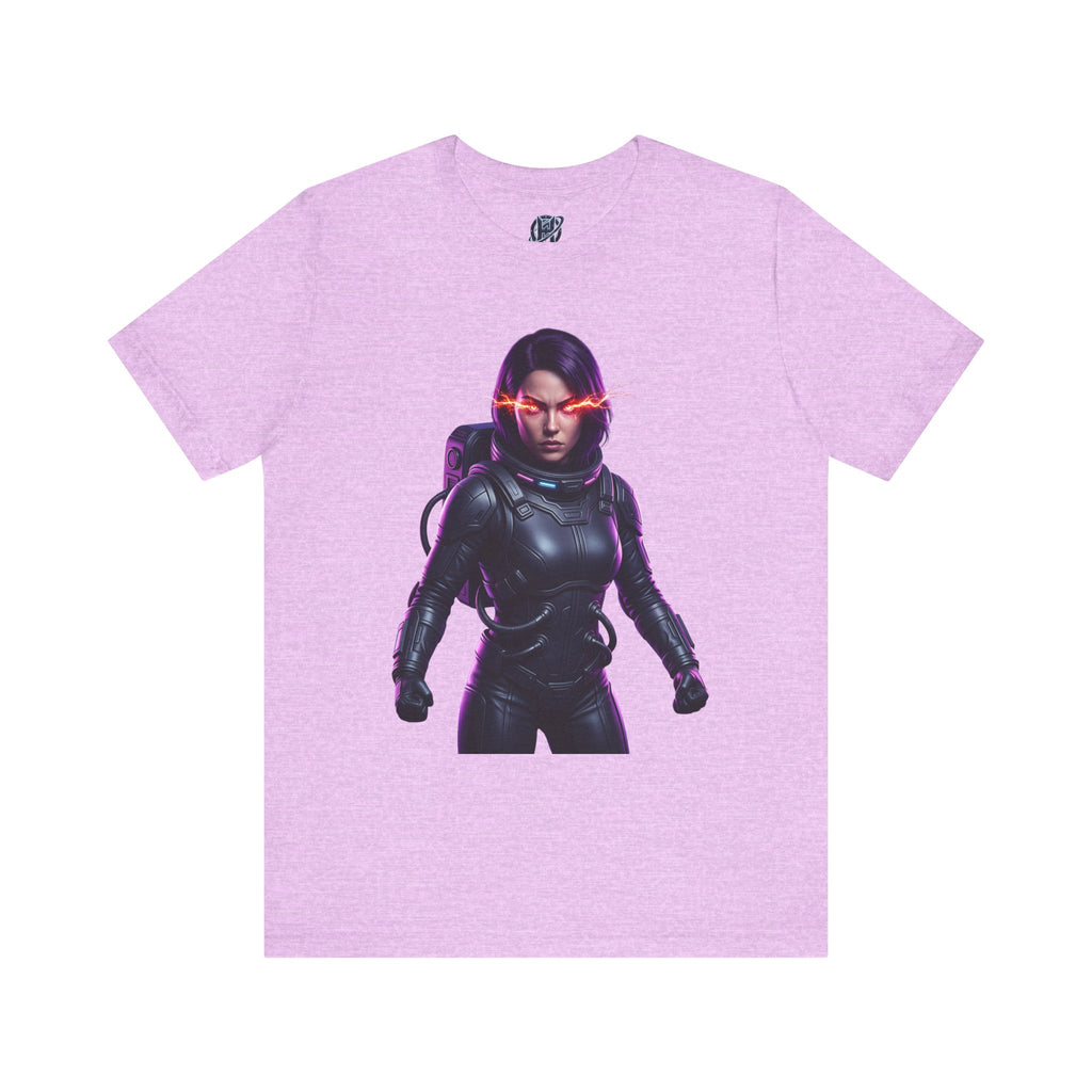 "Hyper-Nova: Red Flare Cyber-Empress Gaming Tee"