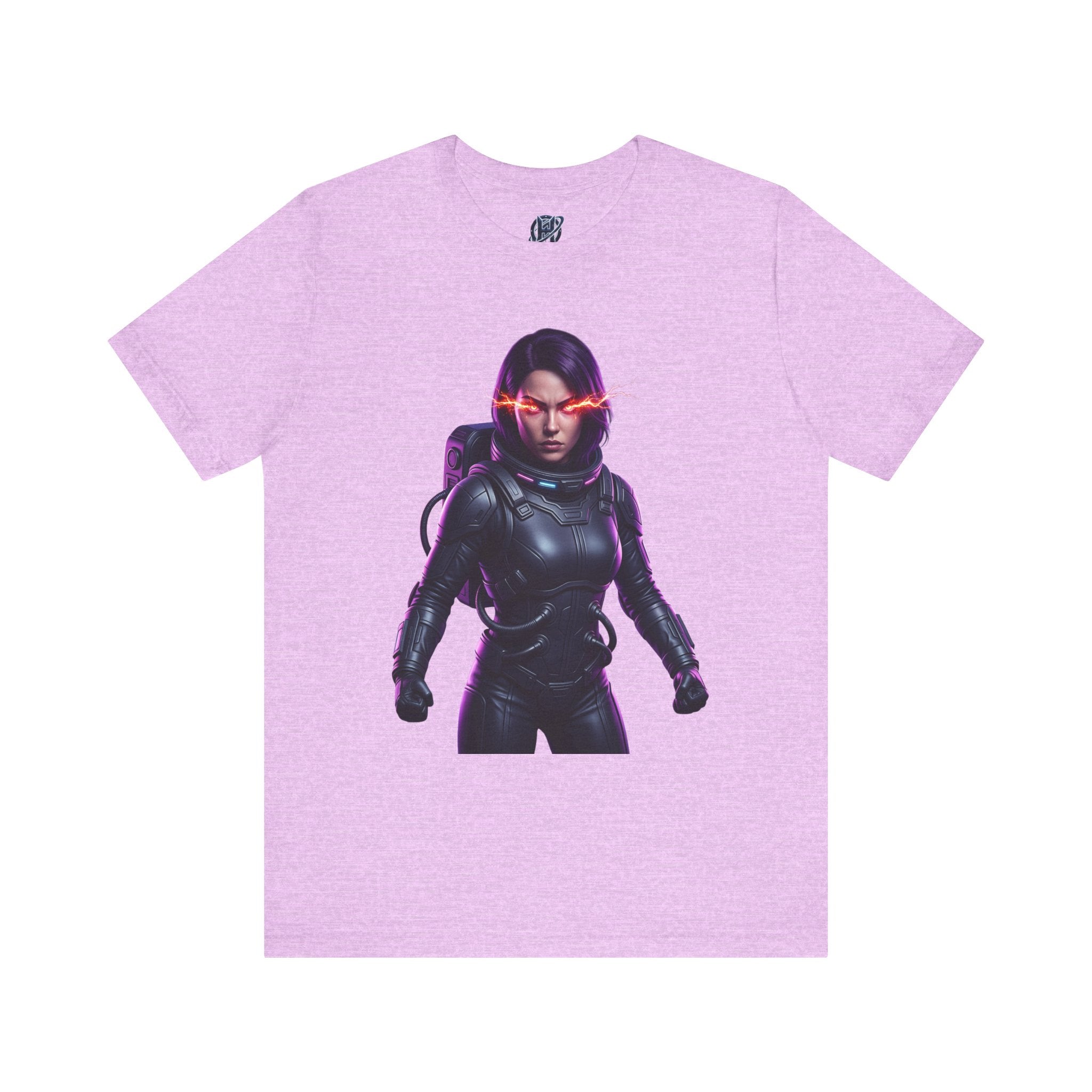 "Hyper-Nova: Red Flare Cyber-Empress Gaming Tee"