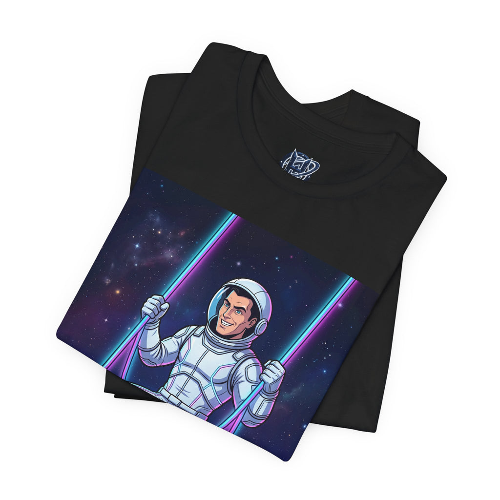 Astronaut Swing Tee – Retro Space Swinging Graphic T-Shirt