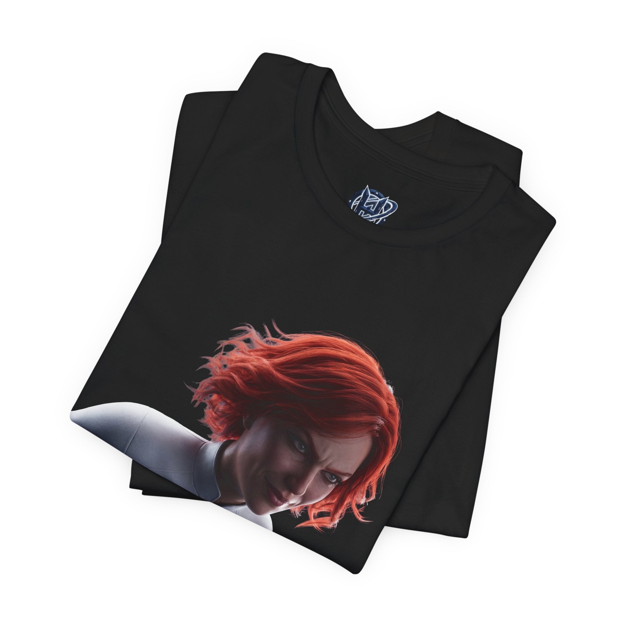 Superhero Flight T-Shirt — Red-Haired Flying Hero Graphic Tee