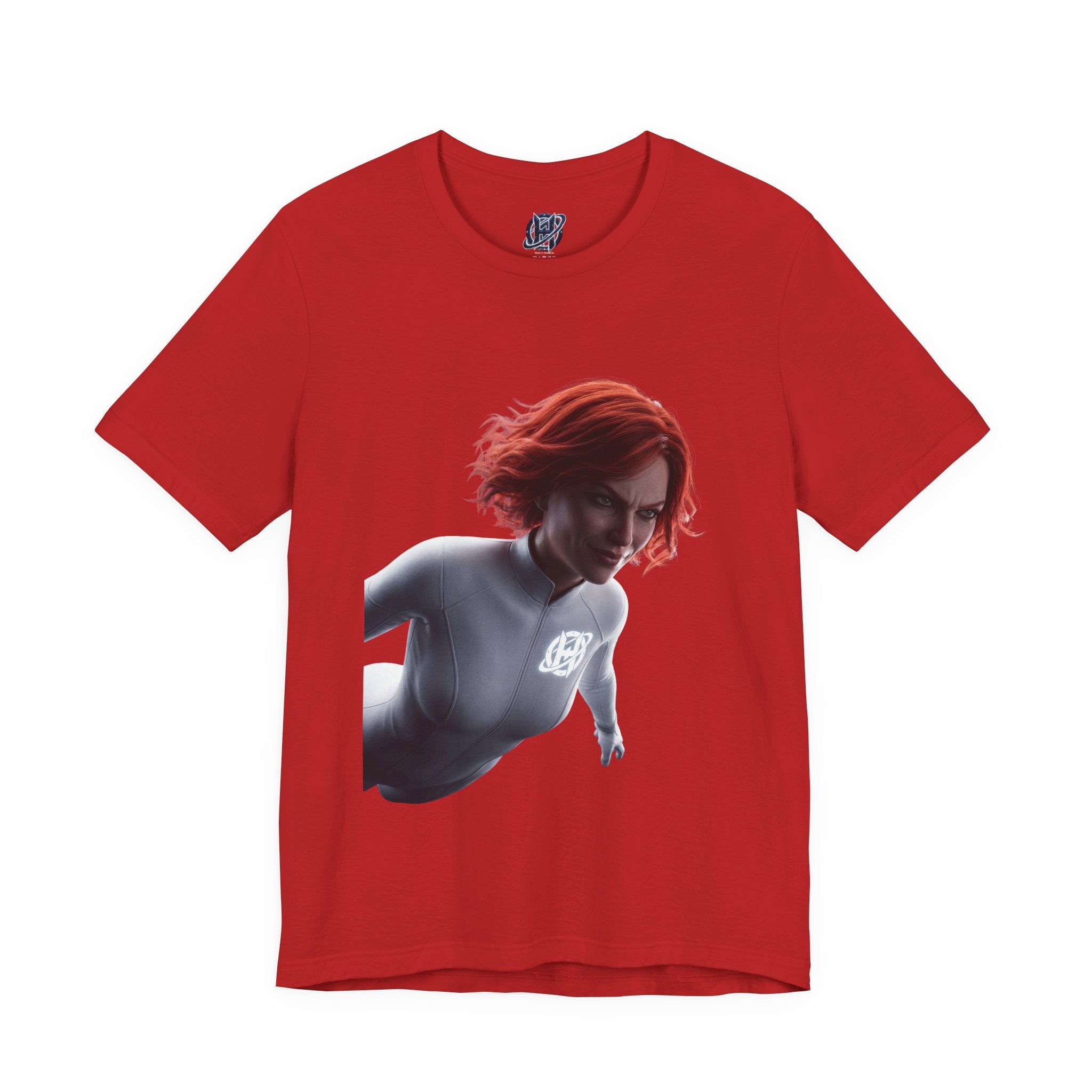 Superhero Flight T-Shirt — Red-Haired Flying Hero Graphic Tee