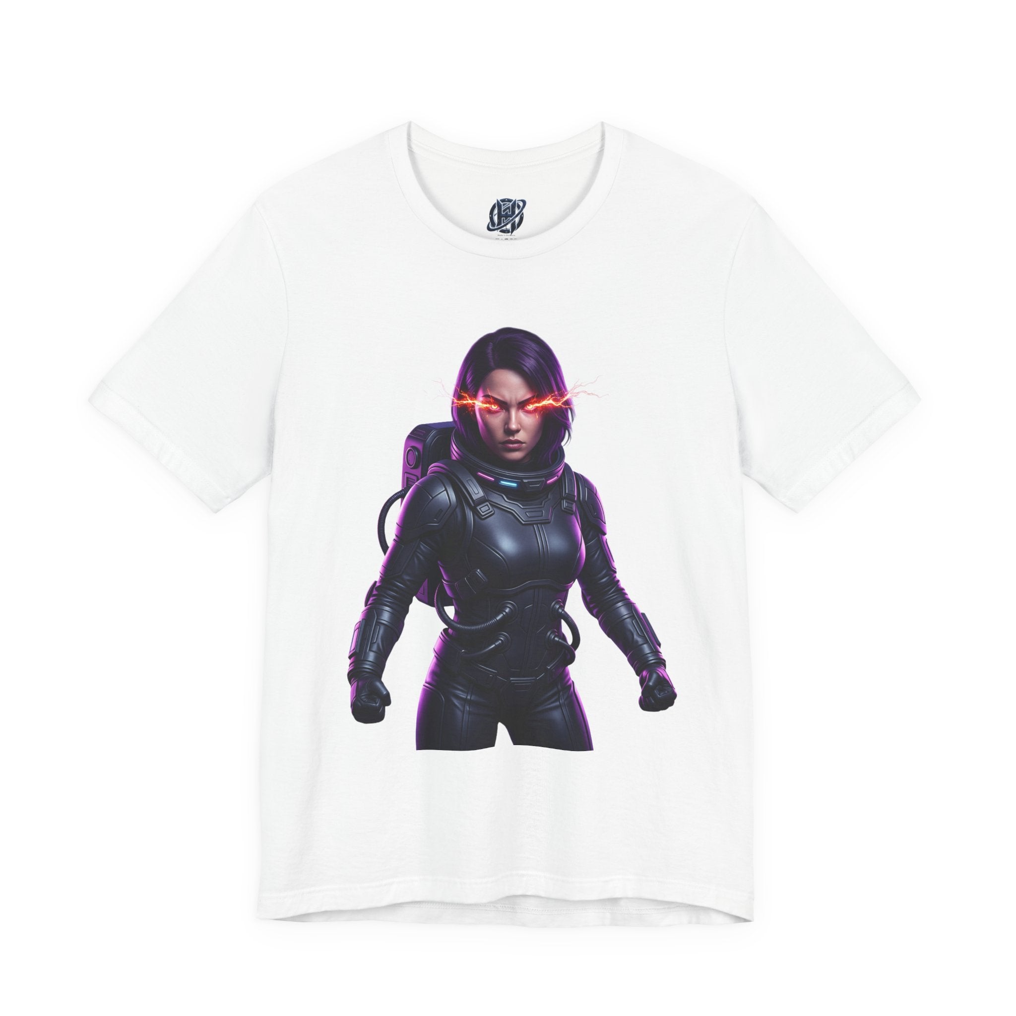 "Hyper-Nova: Red Flare Cyber-Empress Gaming Tee"