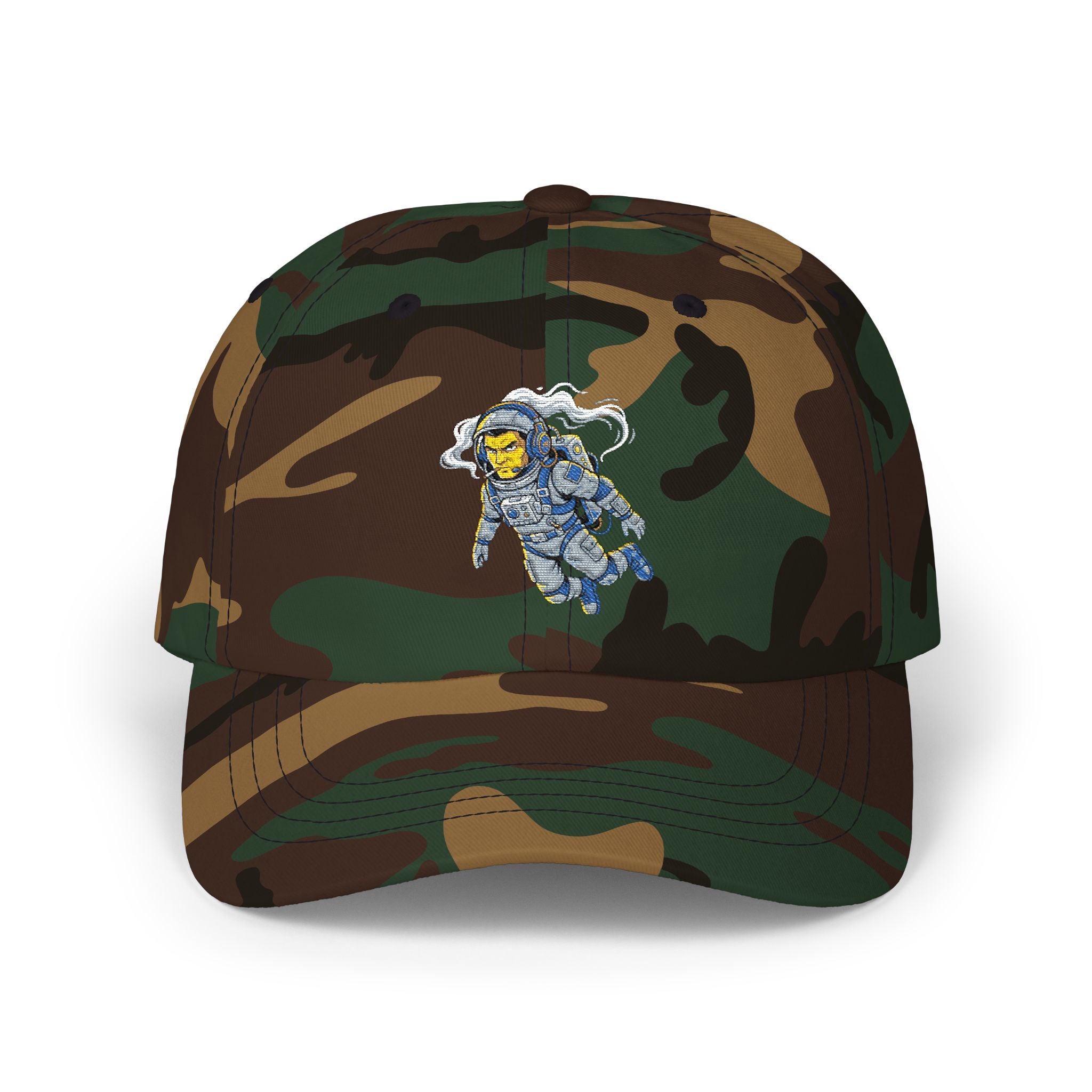 "Cosmic Command: Premium Embroidered Astronaut Dad Hat"