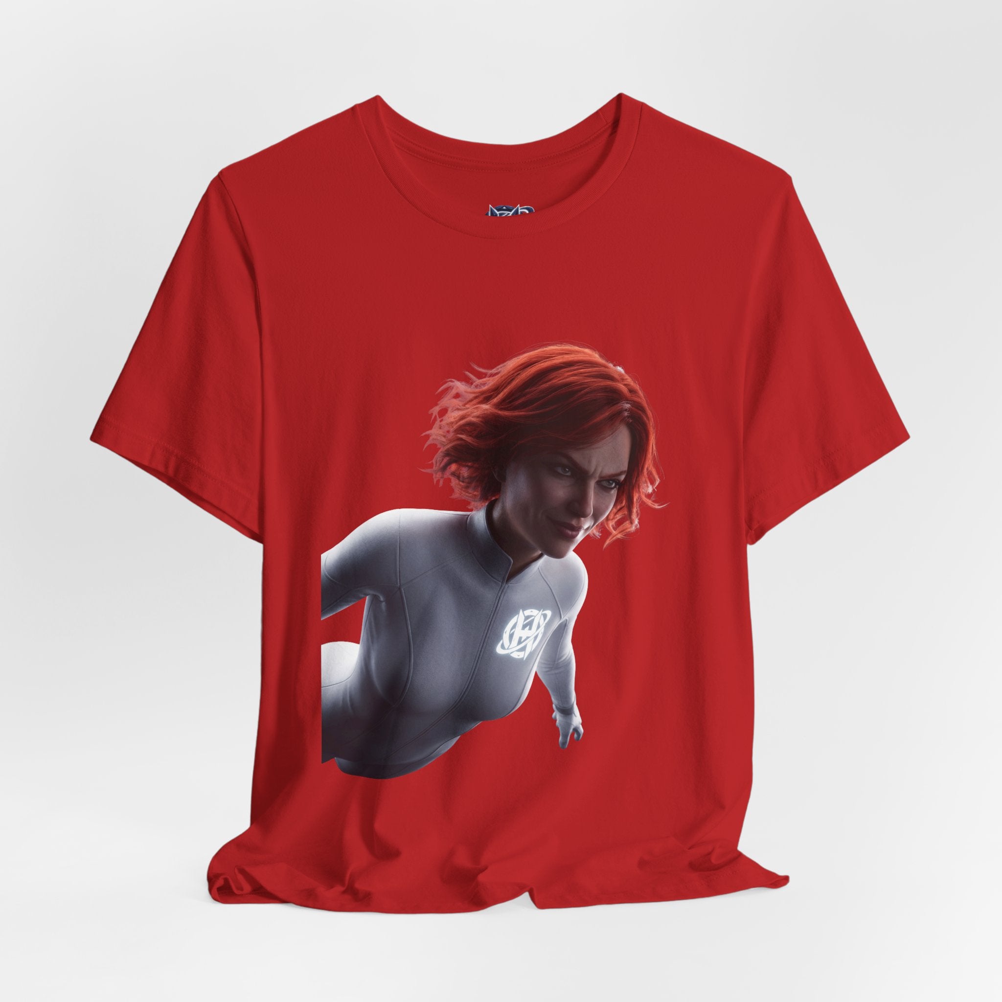 Superhero Flight T-Shirt — Red-Haired Flying Hero Graphic Tee