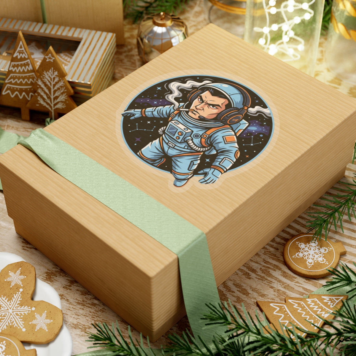 Cosmic Comm Link: Premium Die-Cut Space Gamer Sticker