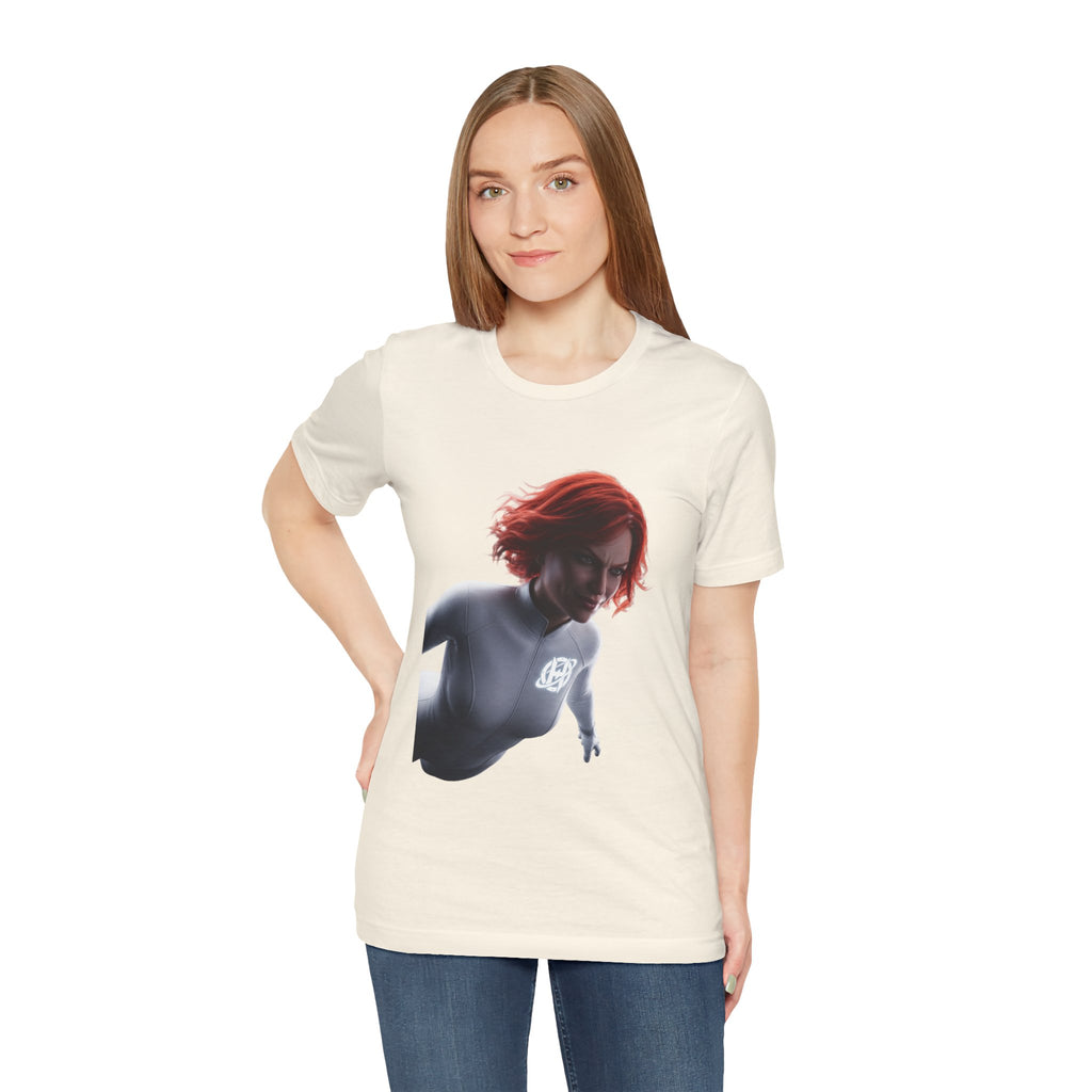 Superhero Flight T-Shirt — Red-Haired Flying Hero Graphic Tee