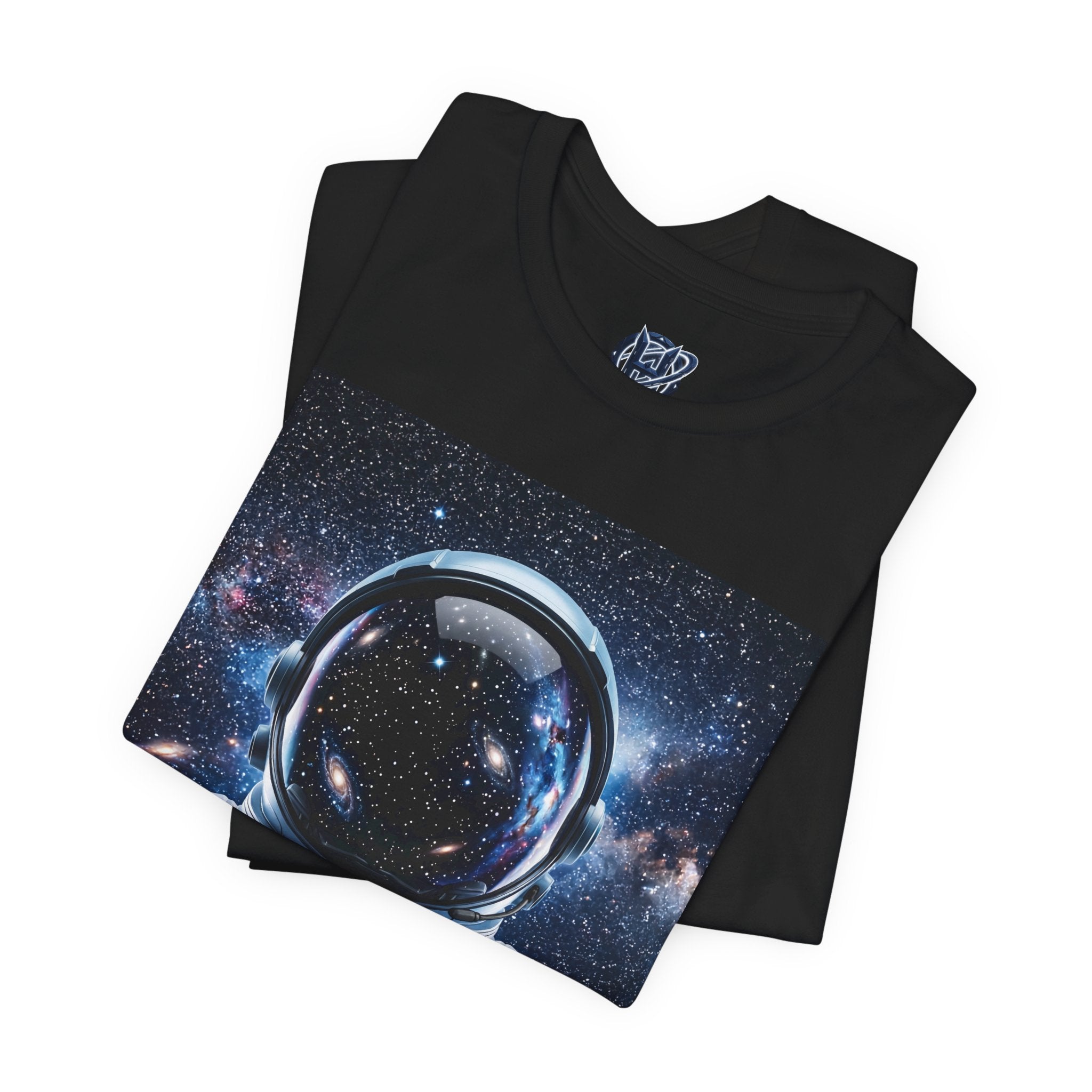 Astronaut Graphic Tee — Space Helmet Galaxy T-Shirt
