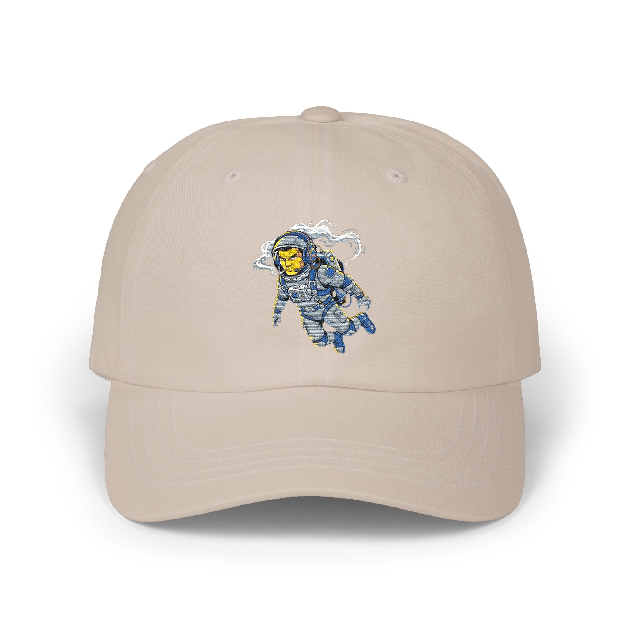 "Cosmic Command: Premium Embroidered Astronaut Dad Hat"
