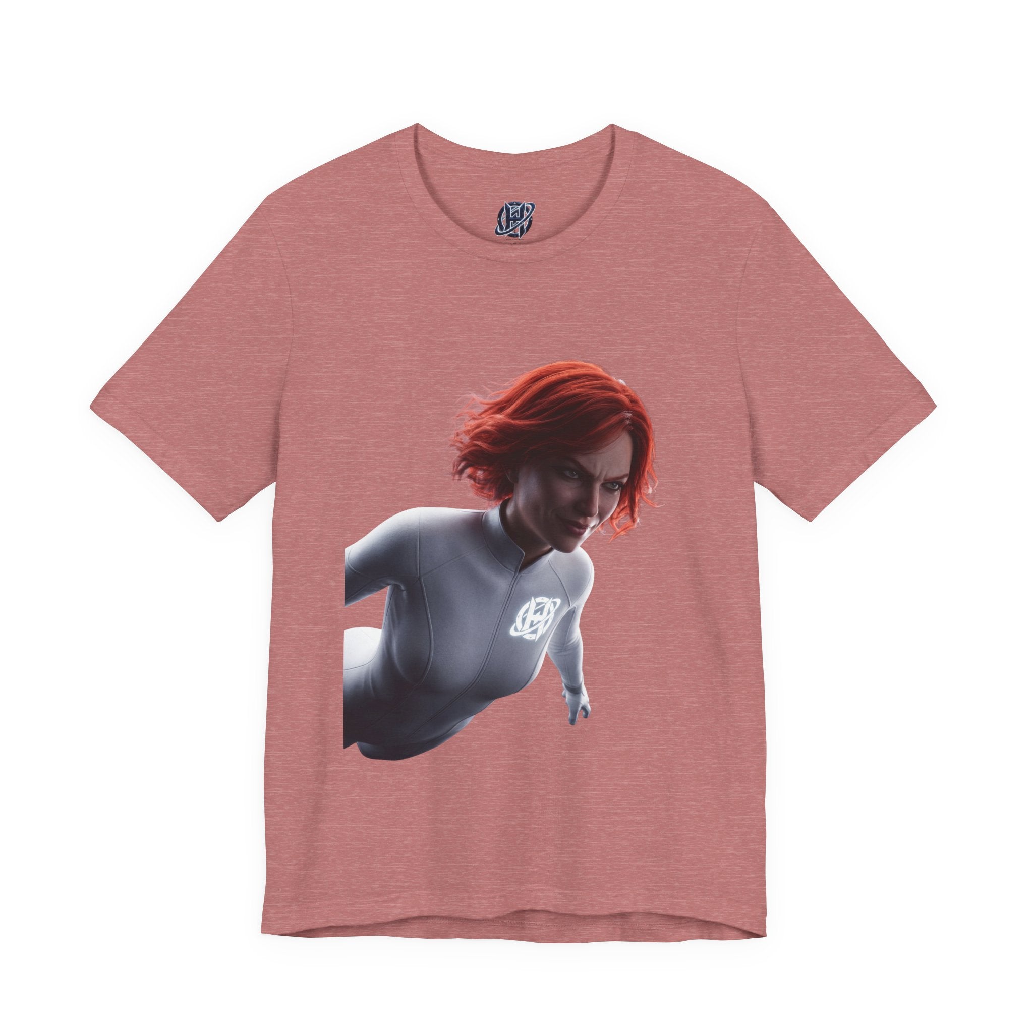 Superhero Flight T-Shirt — Red-Haired Flying Hero Graphic Tee