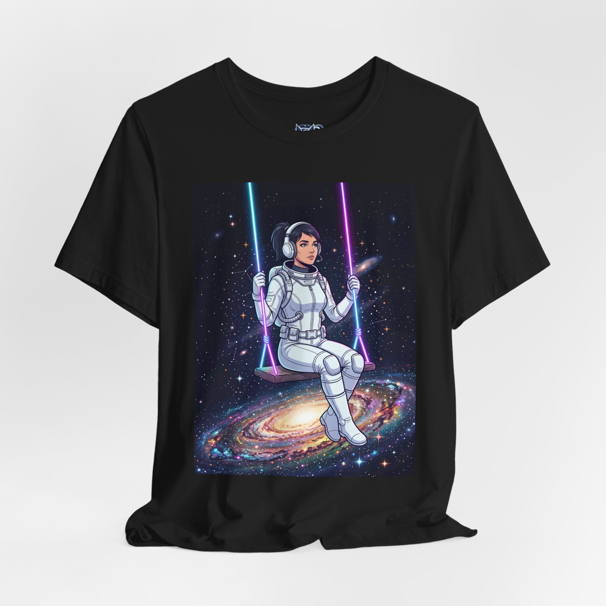 Astronaut on Galaxy Swing T‑Shirt