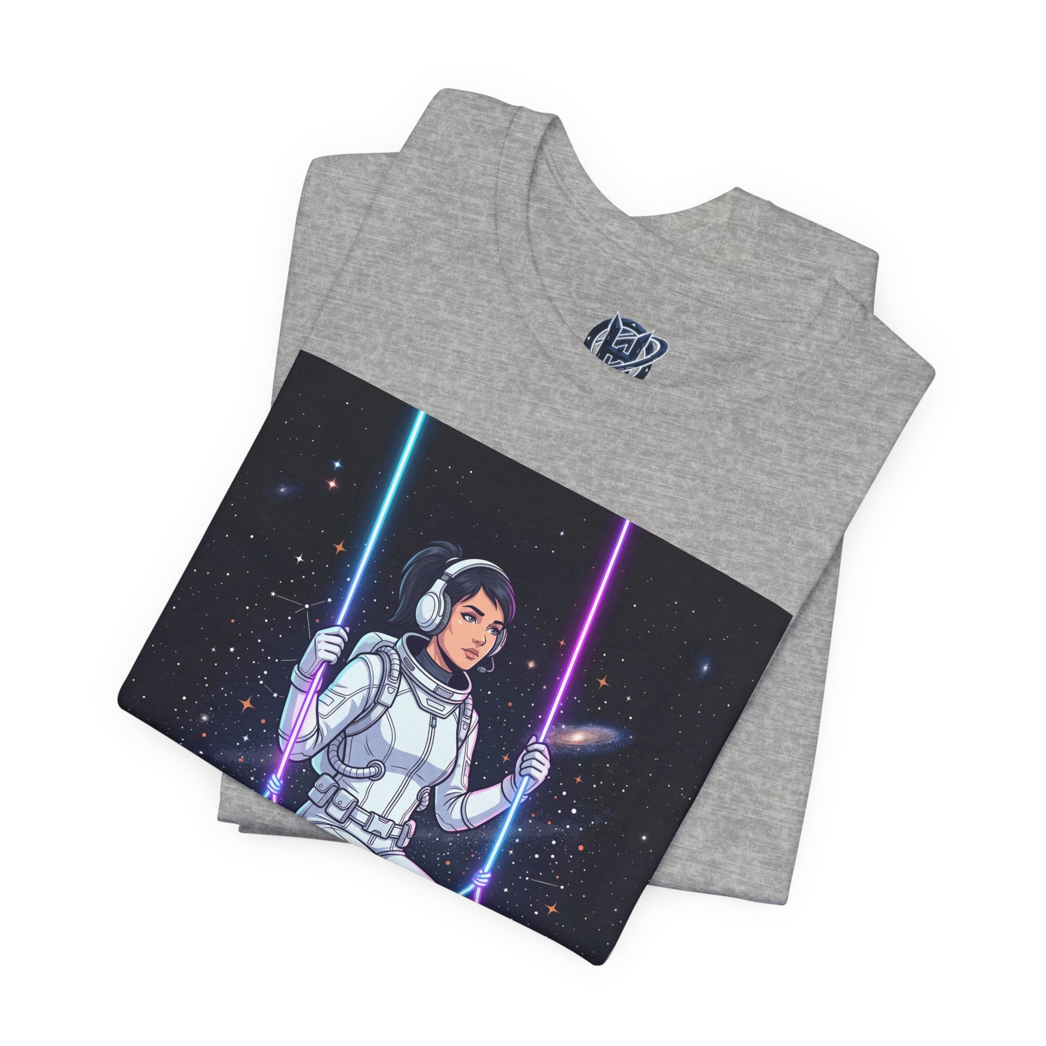 Astronaut on Galaxy Swing T‑Shirt