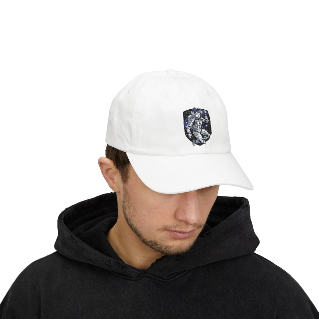 "Celestial Empress: Premium Female Astronaut Embroidered Cap"