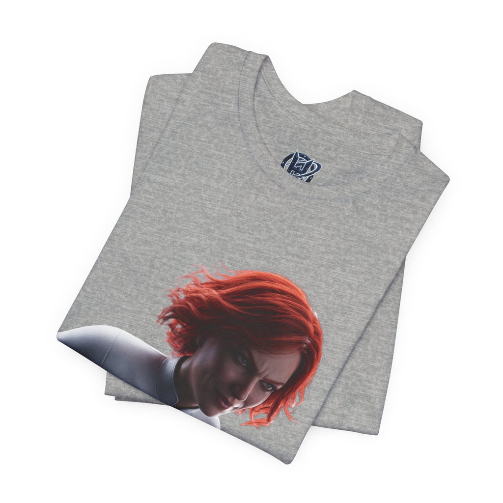 Superhero Flight T-Shirt — Red-Haired Flying Hero Graphic Tee
