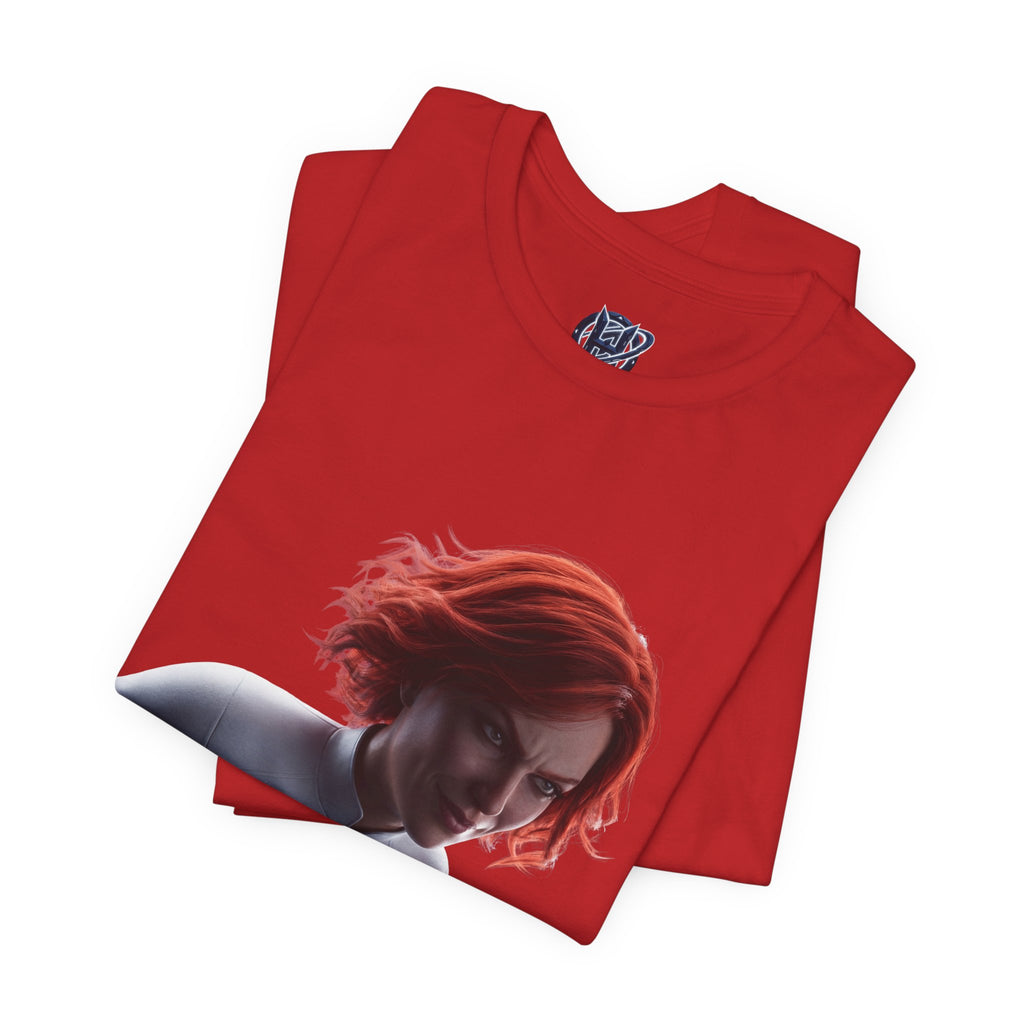 Superhero Flight T-Shirt — Red-Haired Flying Hero Graphic Tee