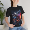 "Nitro-Void: Galactic Cyber-Rider Racing Tee"