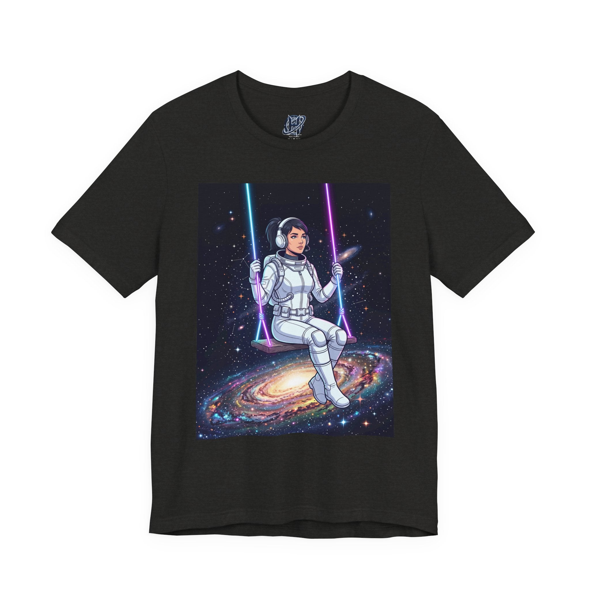 Astronaut on Galaxy Swing T‑Shirt