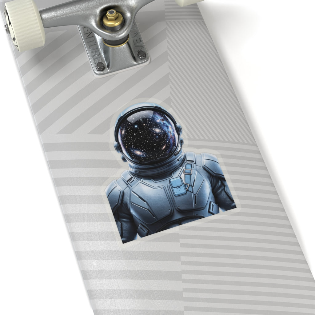 Astronaut Helmet Sticker — Cosmic Space Kiss-Cut Decal for Laptops & Gear