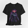 "Hyper-Nova: Red Flare Cyber-Empress Gaming Tee"