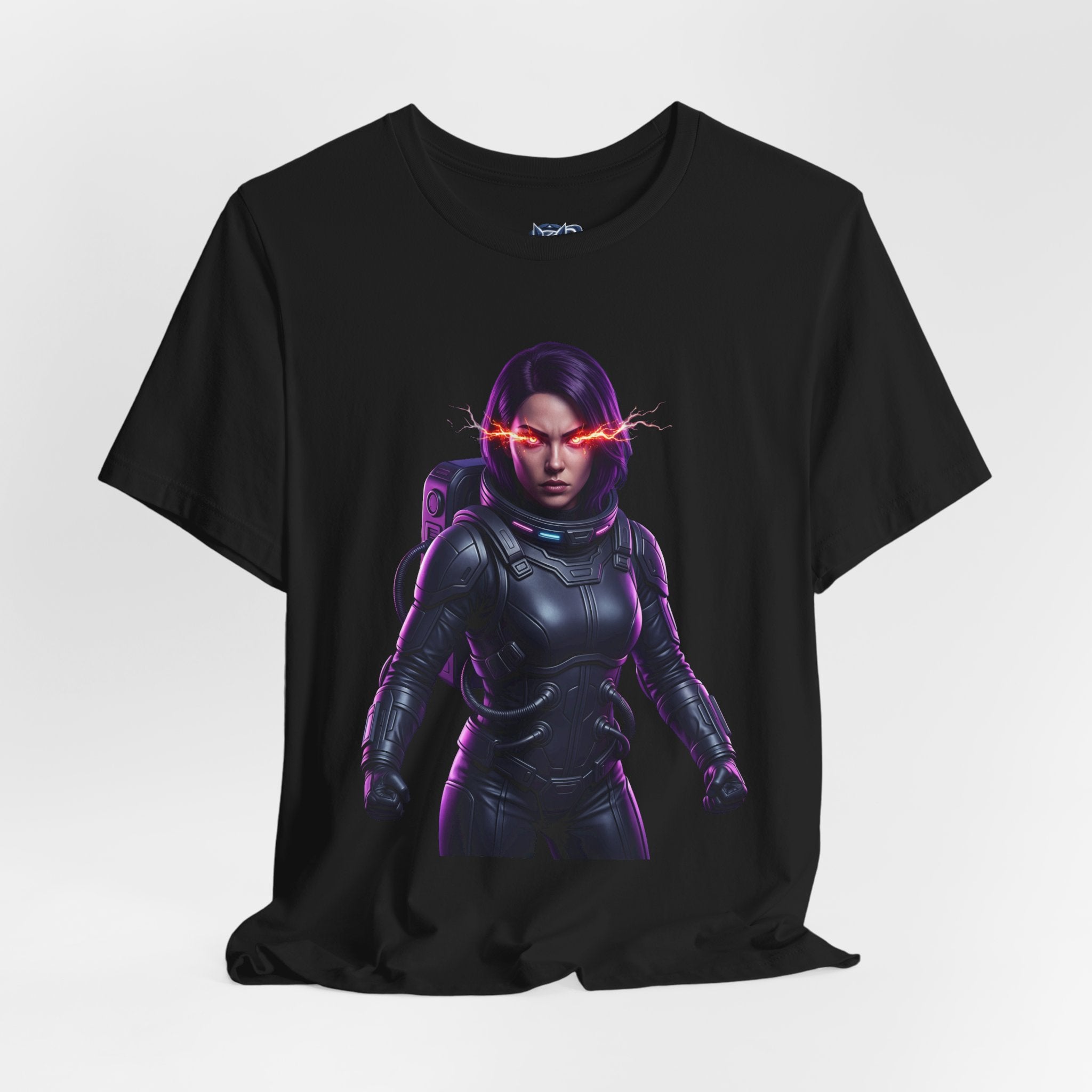 "Hyper-Nova: Red Flare Cyber-Empress Gaming Tee"