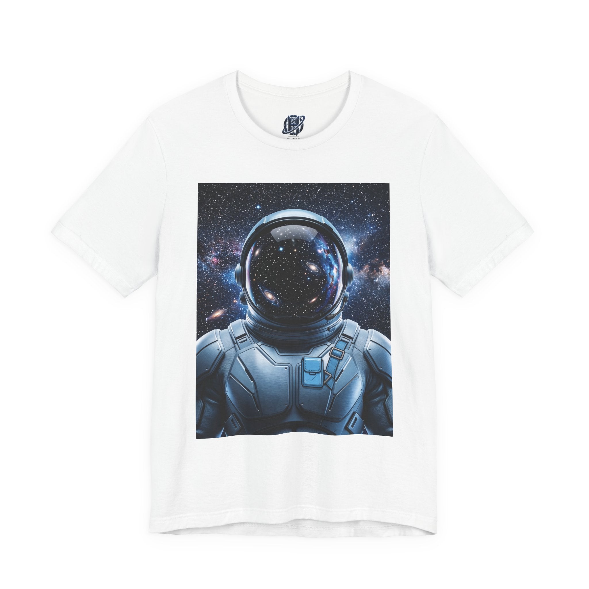 Astronaut Graphic Tee — Space Helmet Galaxy T-Shirt