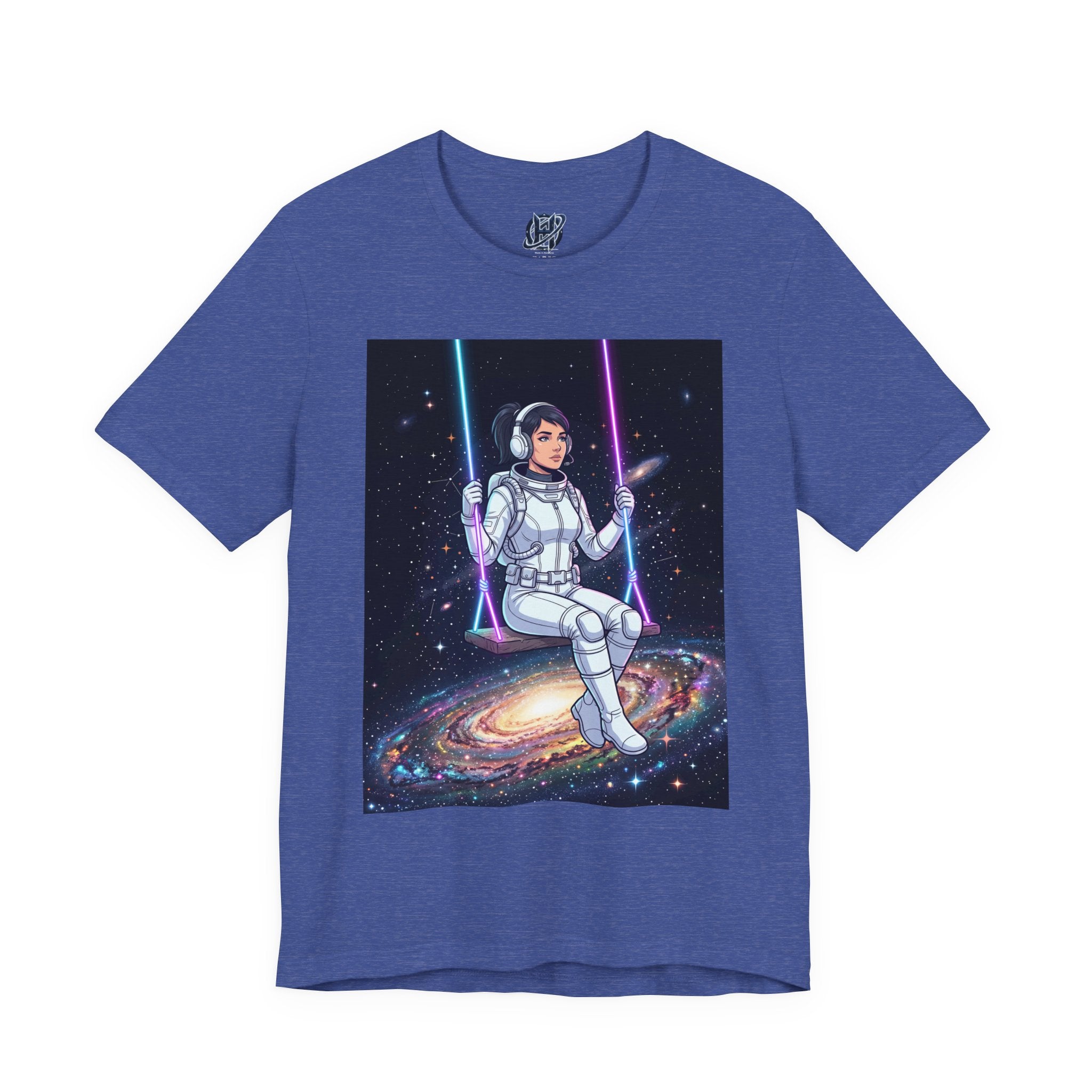 Astronaut on Galaxy Swing T‑Shirt